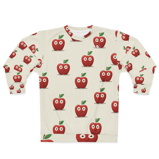 #E9E7DA Ivoire + Pomme - Sweat-shirt unisexe