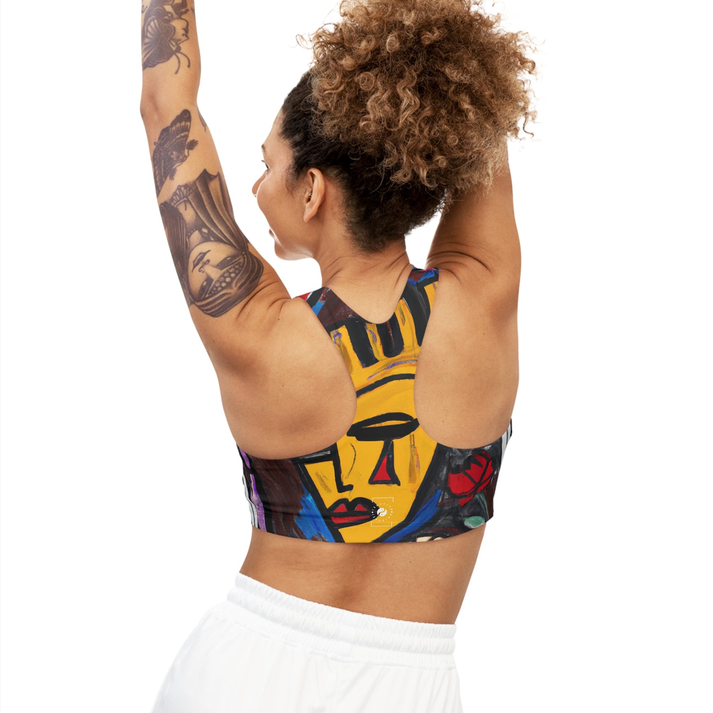 Urban Soul Hieroglyphics - Soutien-gorge de sport sans couture 