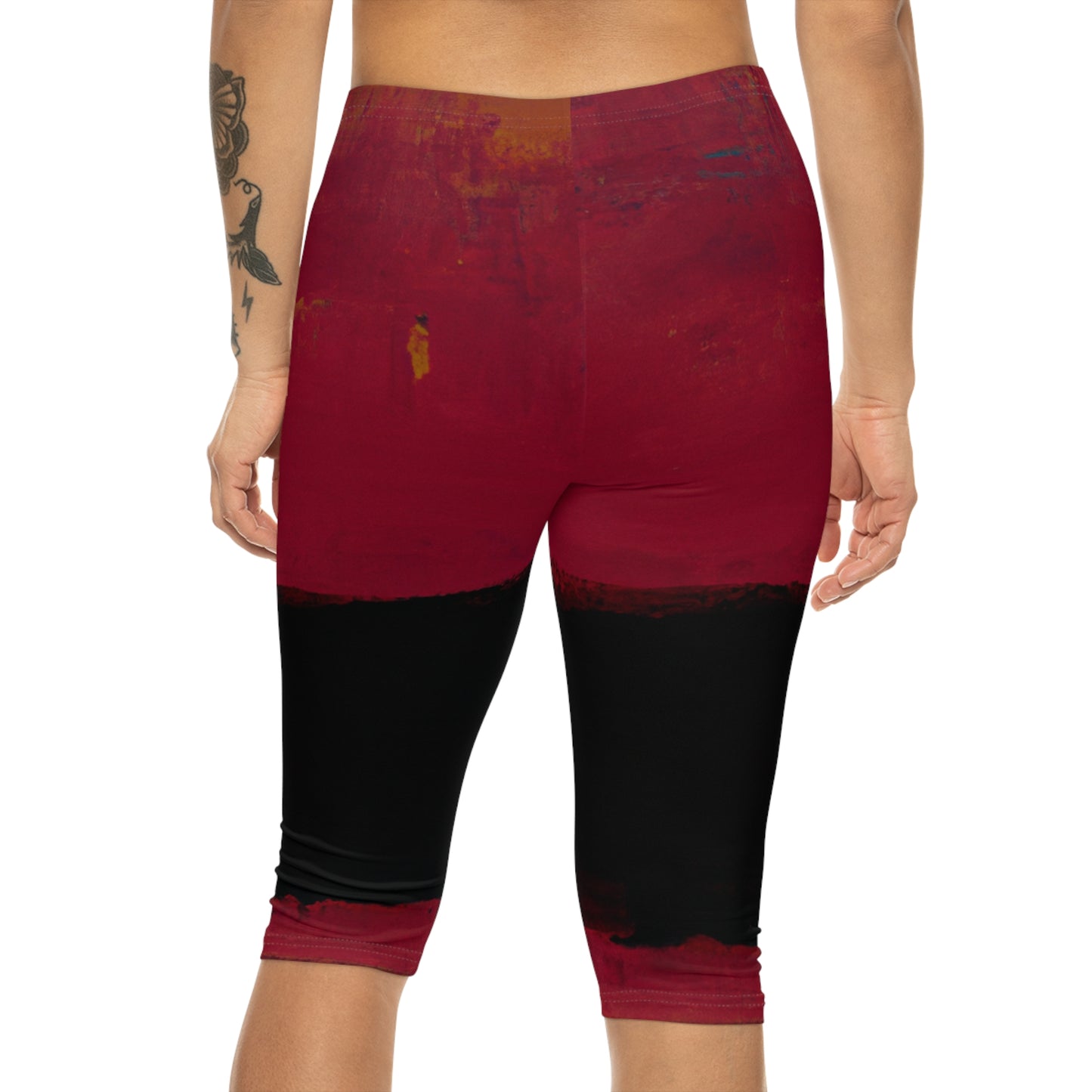 Nocturnal Vermillion - Capri Shorts