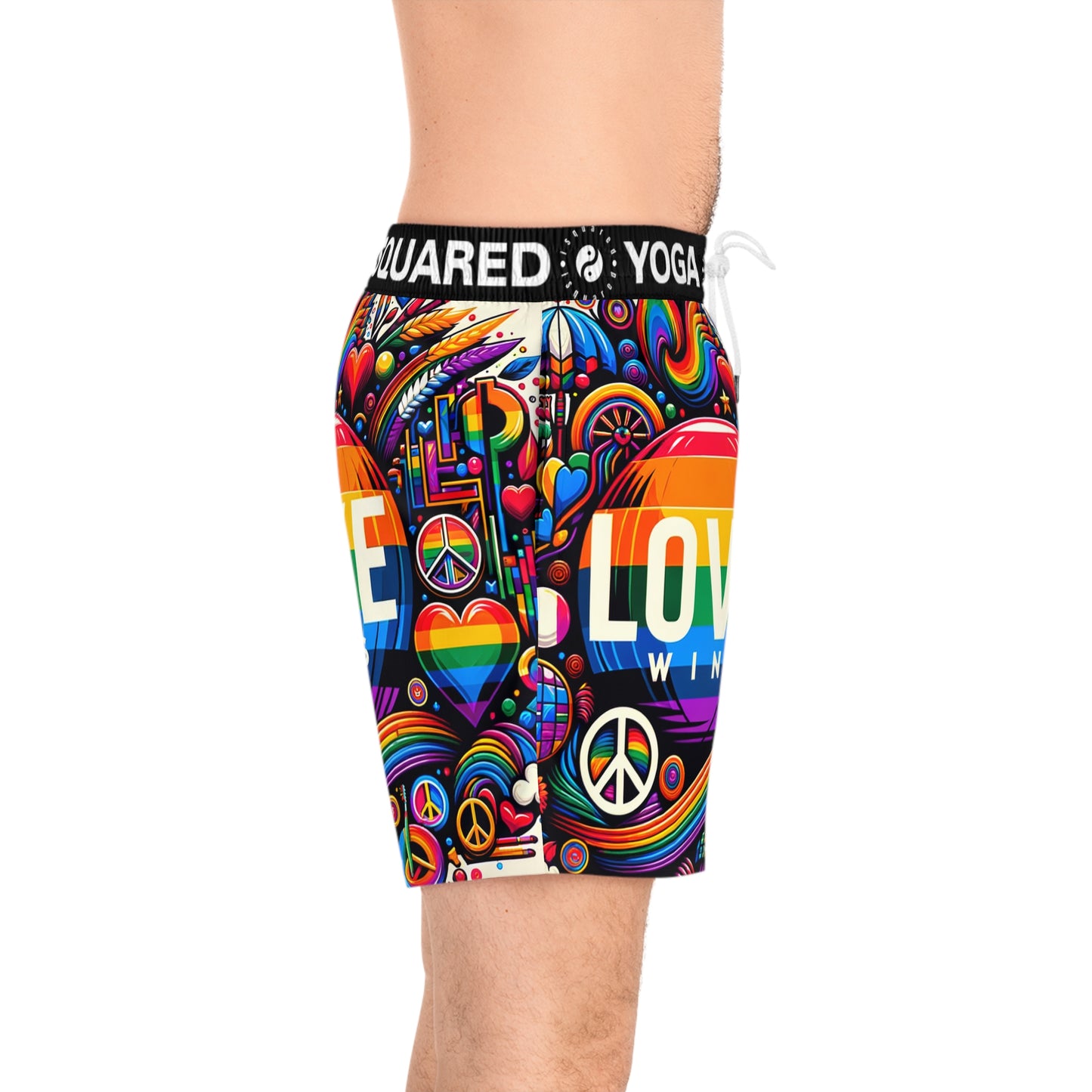 LOVE WINS - Swim Shorts (Mid-Length) for Men