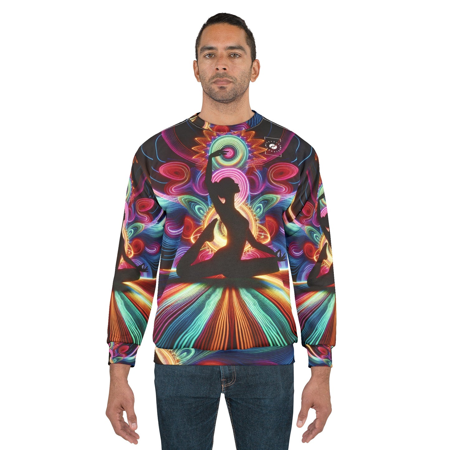 "Neon Zenith: Chromatic Balance" - Unisex Sweatshirt