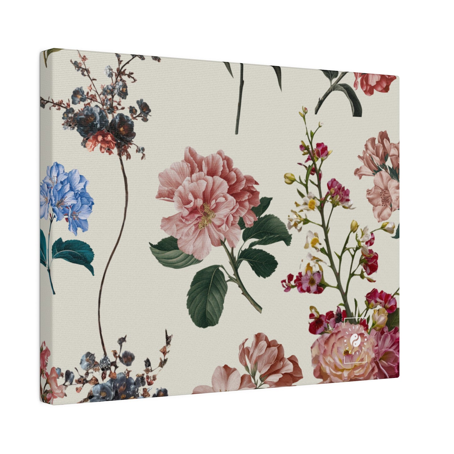 Botanicals on Beige - Art Print Canvas