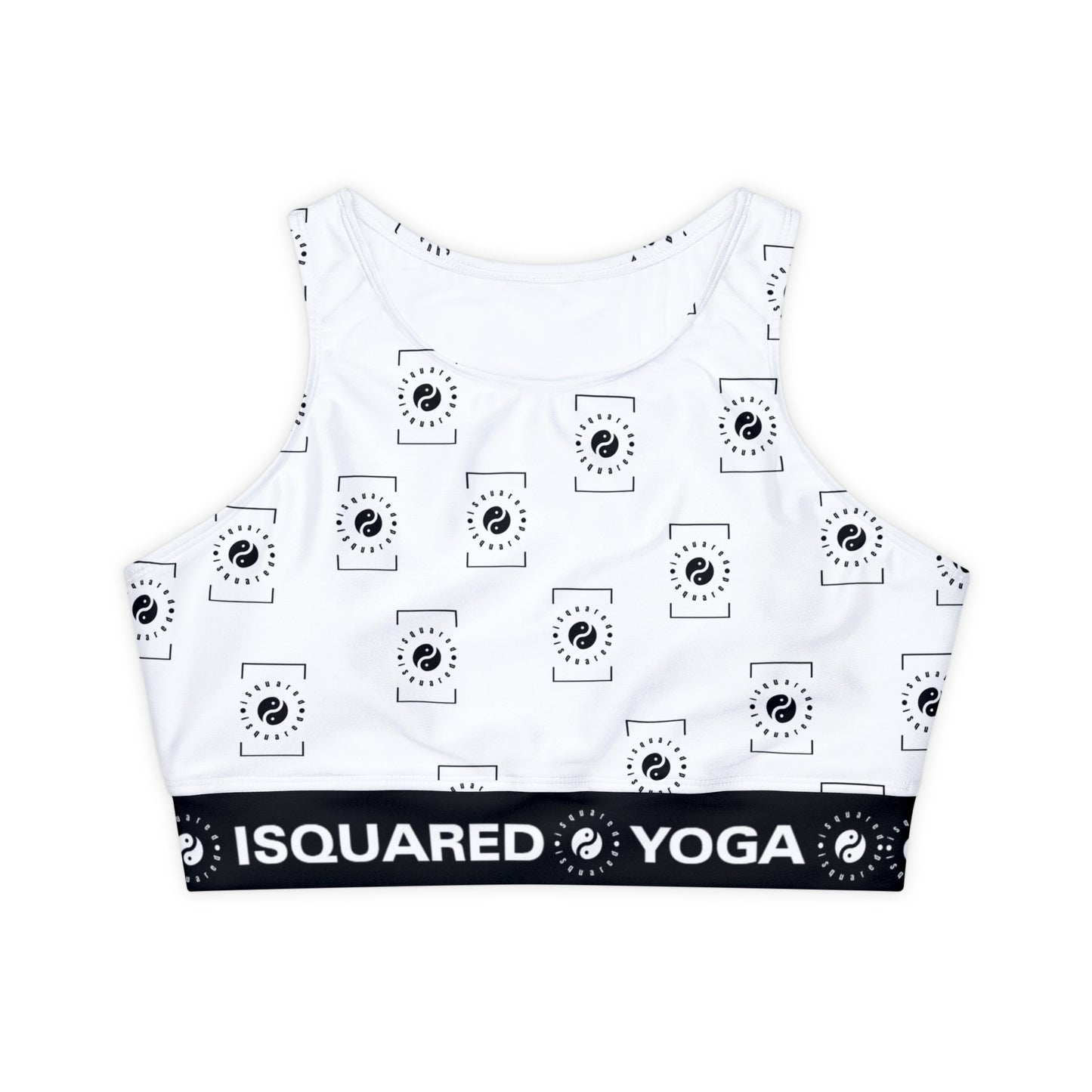 White iSquared Yoga - Lined & Padded Sports Bra