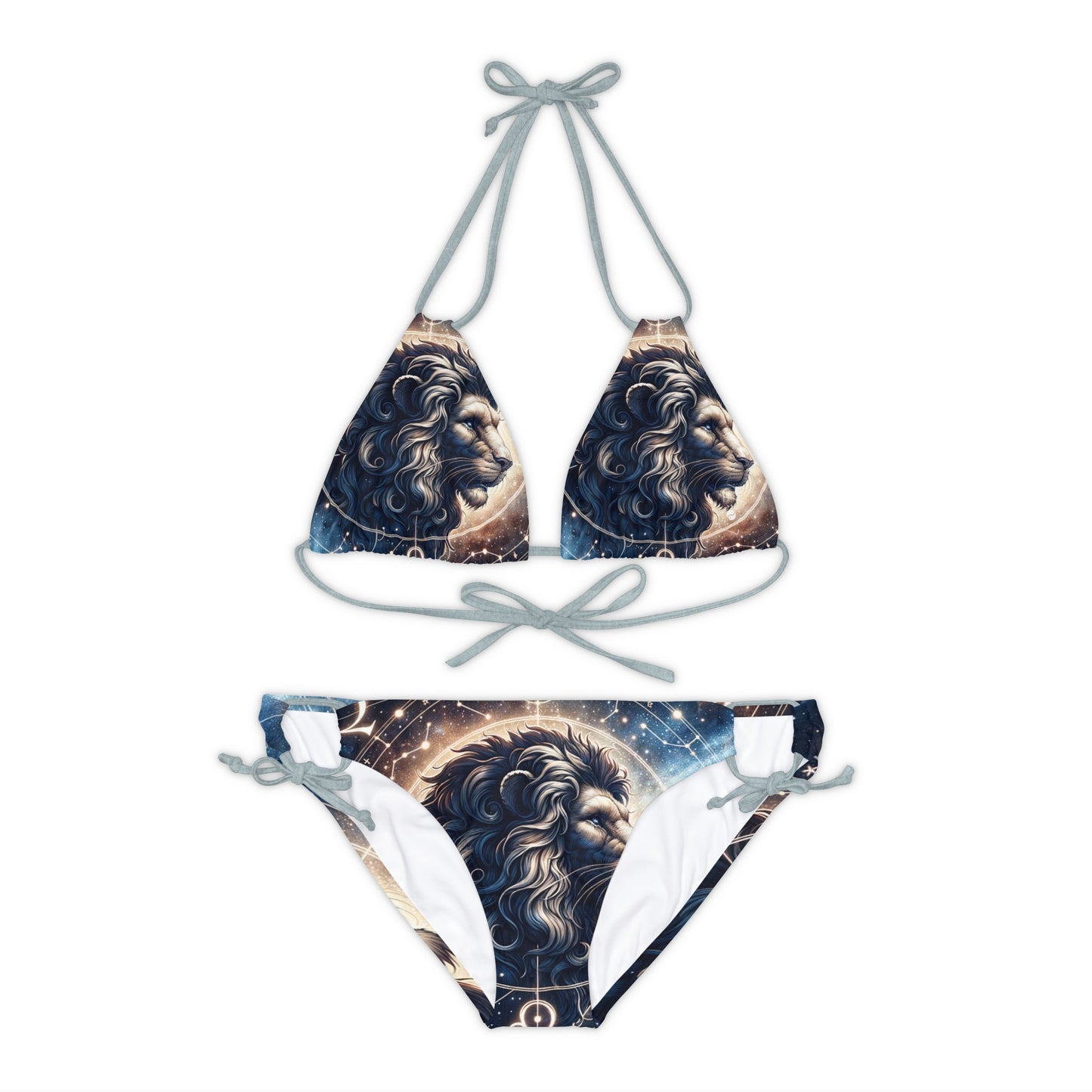 Celestial Leo Roar - Lace-up Bikini Set