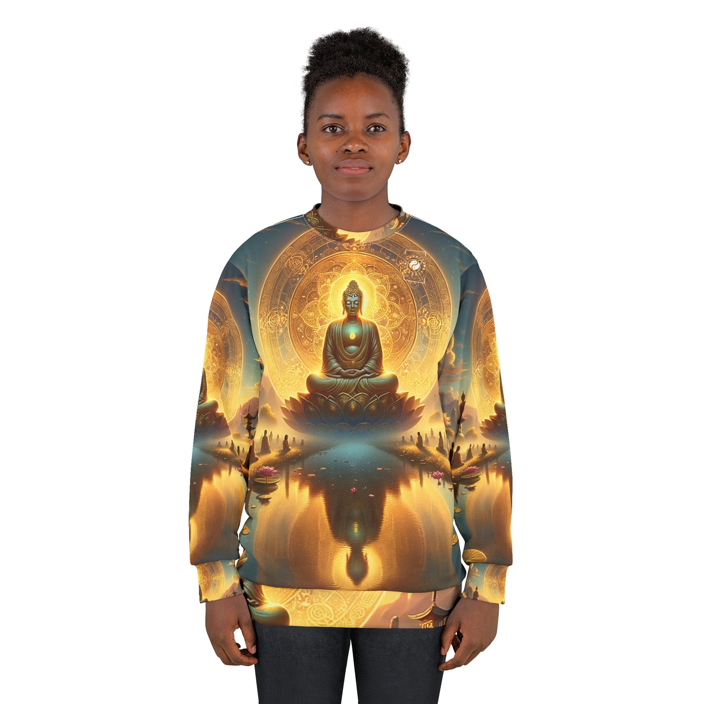 "Serenity in Transience: Illuminations of the Heart Sutra" - Unisex Sweatshirt