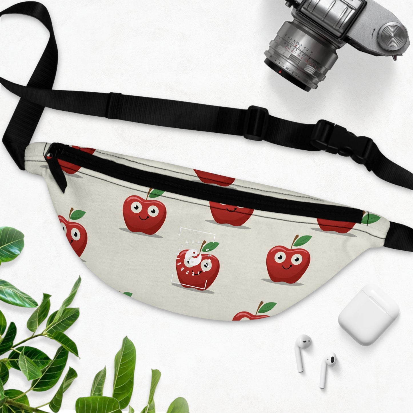 #E9E7DA Ivory + Apple - Fanny Pack