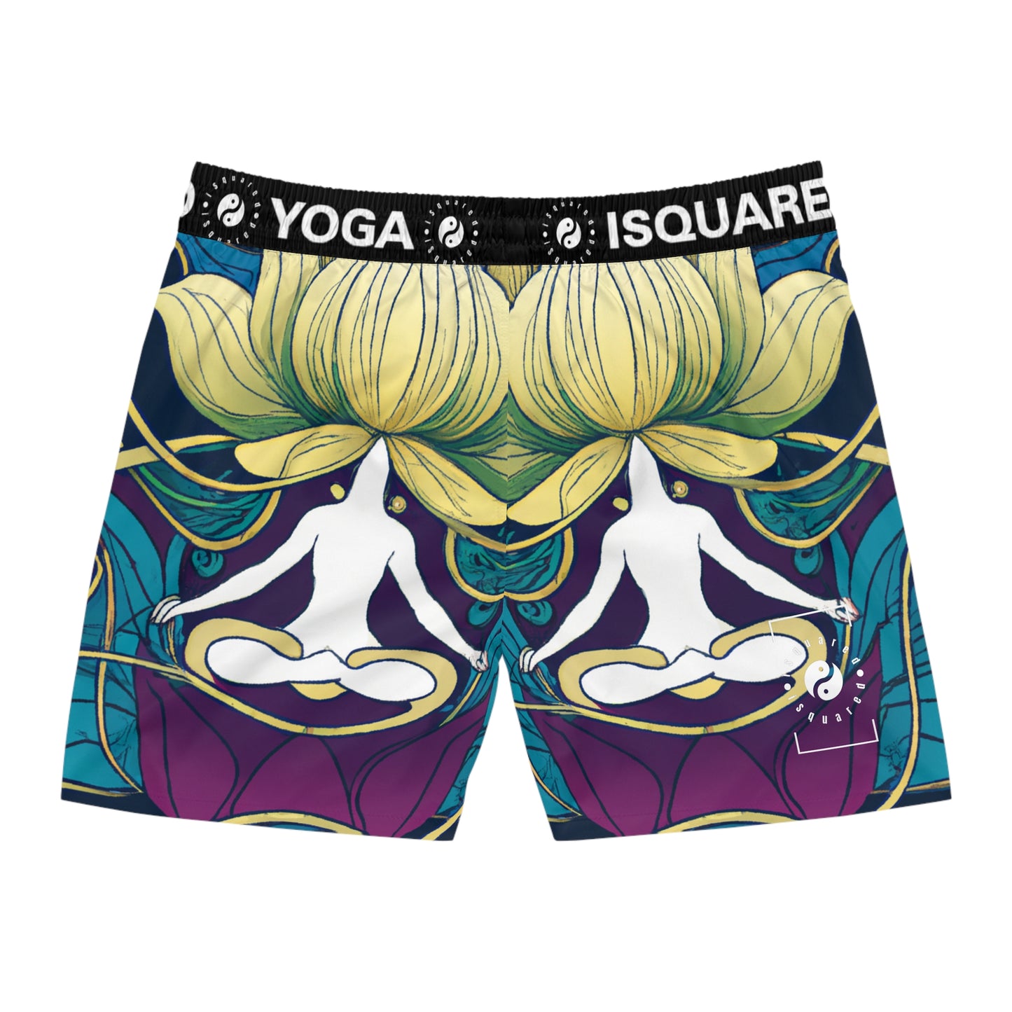 "Lotus Serenity Dance" - Swim Shorts (Mid-Length) for Men