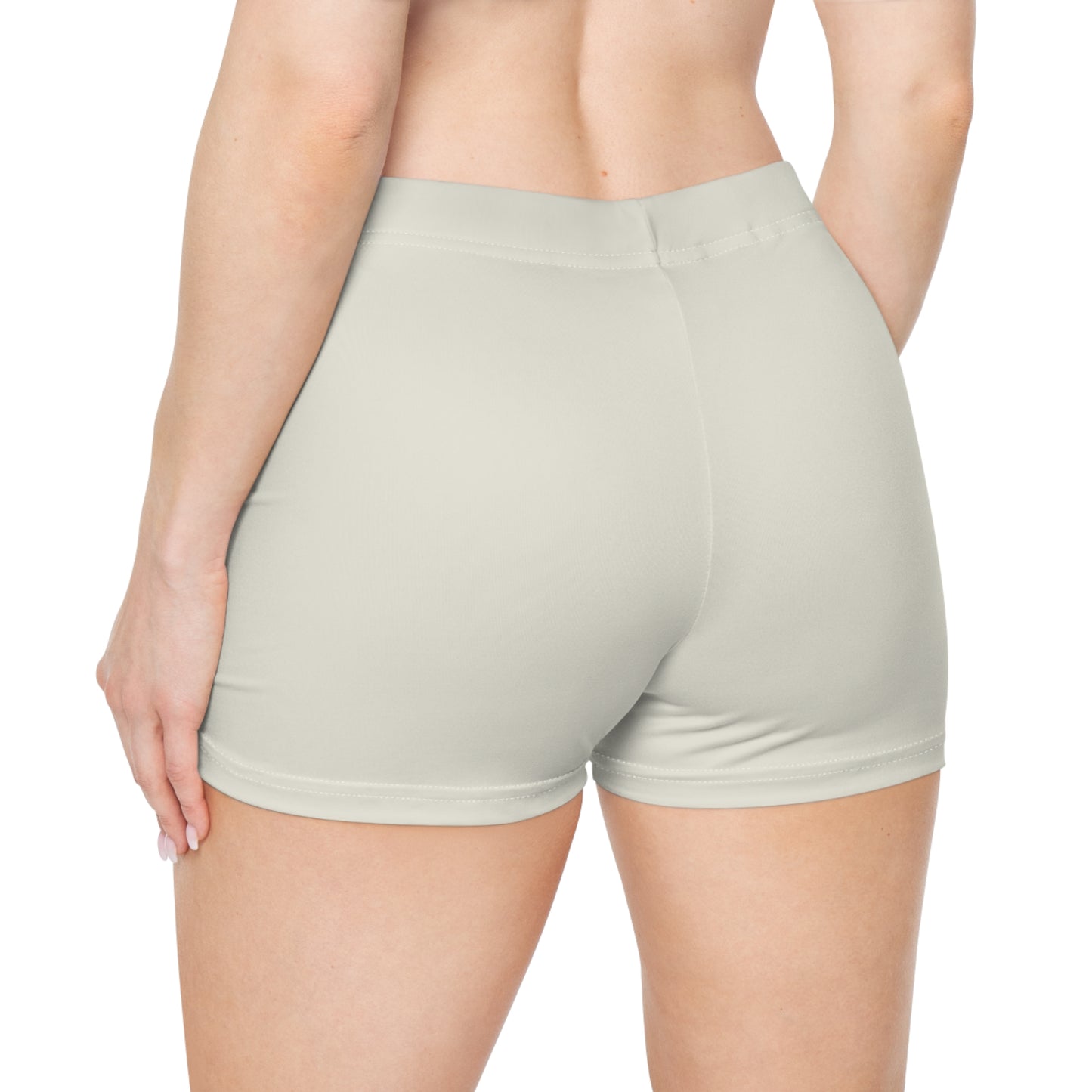 #E9E7DA Ivory - Mini Hot Yoga Short