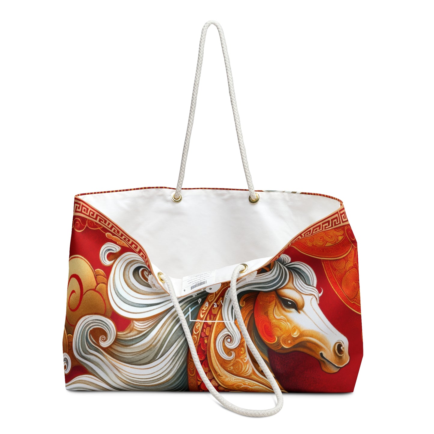 "Gold Gallop on Vermilion Vista: A Lunar New Year’s Ode" - Casual Yoga Bag