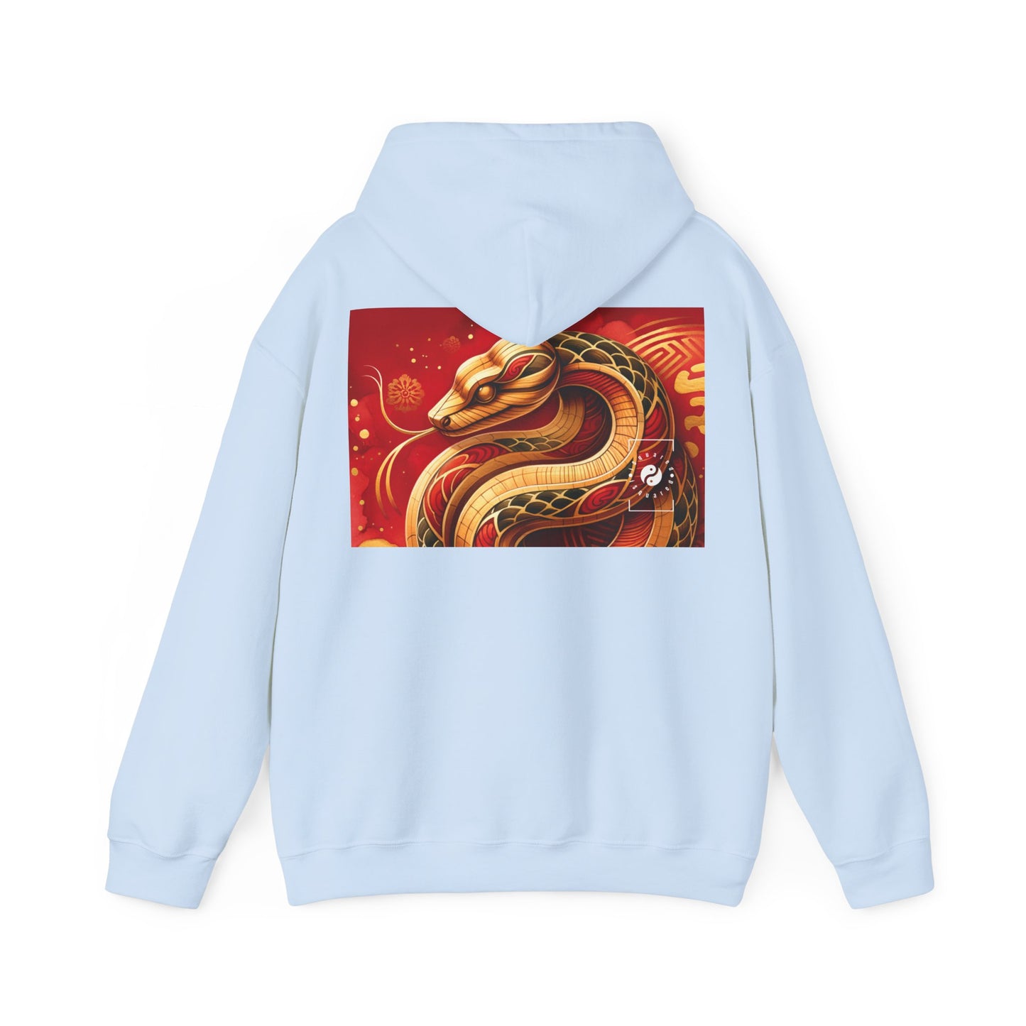 "Crimson Serenity: The Golden Snake" - Hoodie