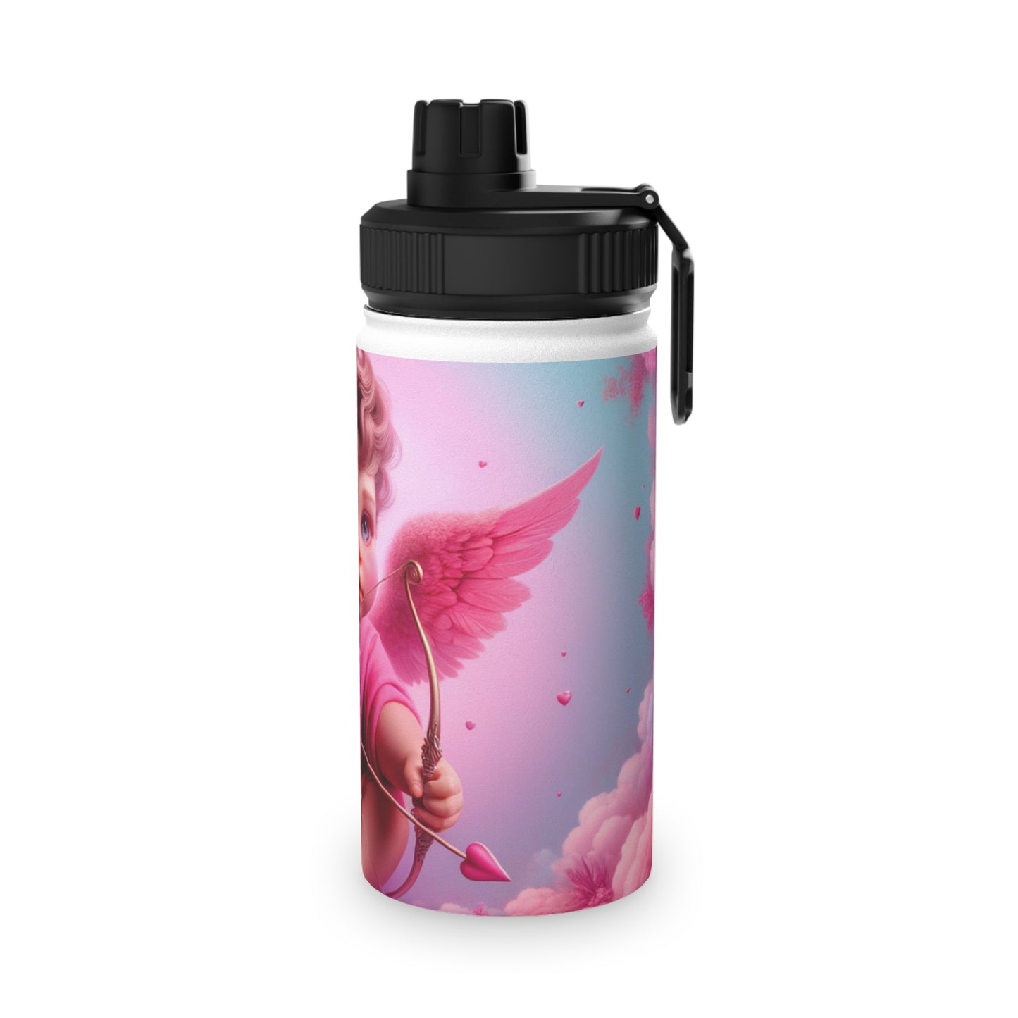 "Bold Blush: A Cupid's Love Affair" - Sports Water Bottle