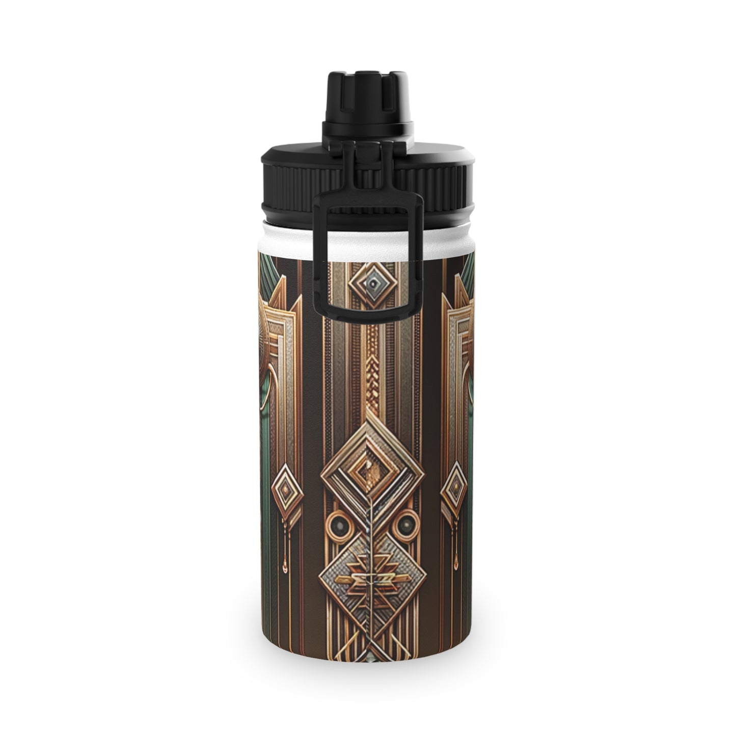 "Deco Serenity: A Fusion of Opulence and Zen" - Sports Water Bottle