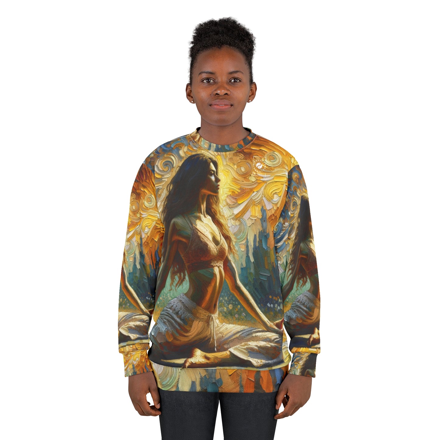 "Golden Warrior: A Tranquil Harmony" - Unisex Sweatshirt