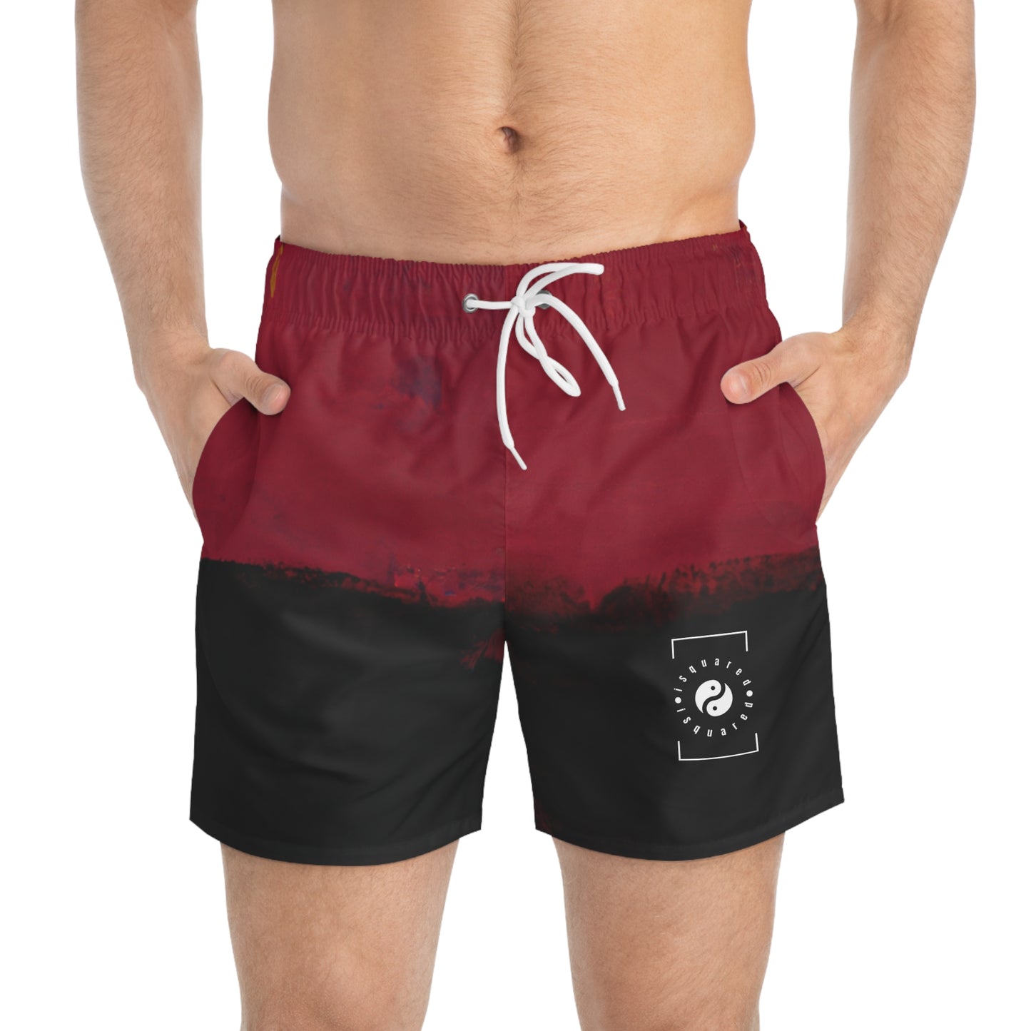 Nocturnal Vermillion - Swim Trunks for Men