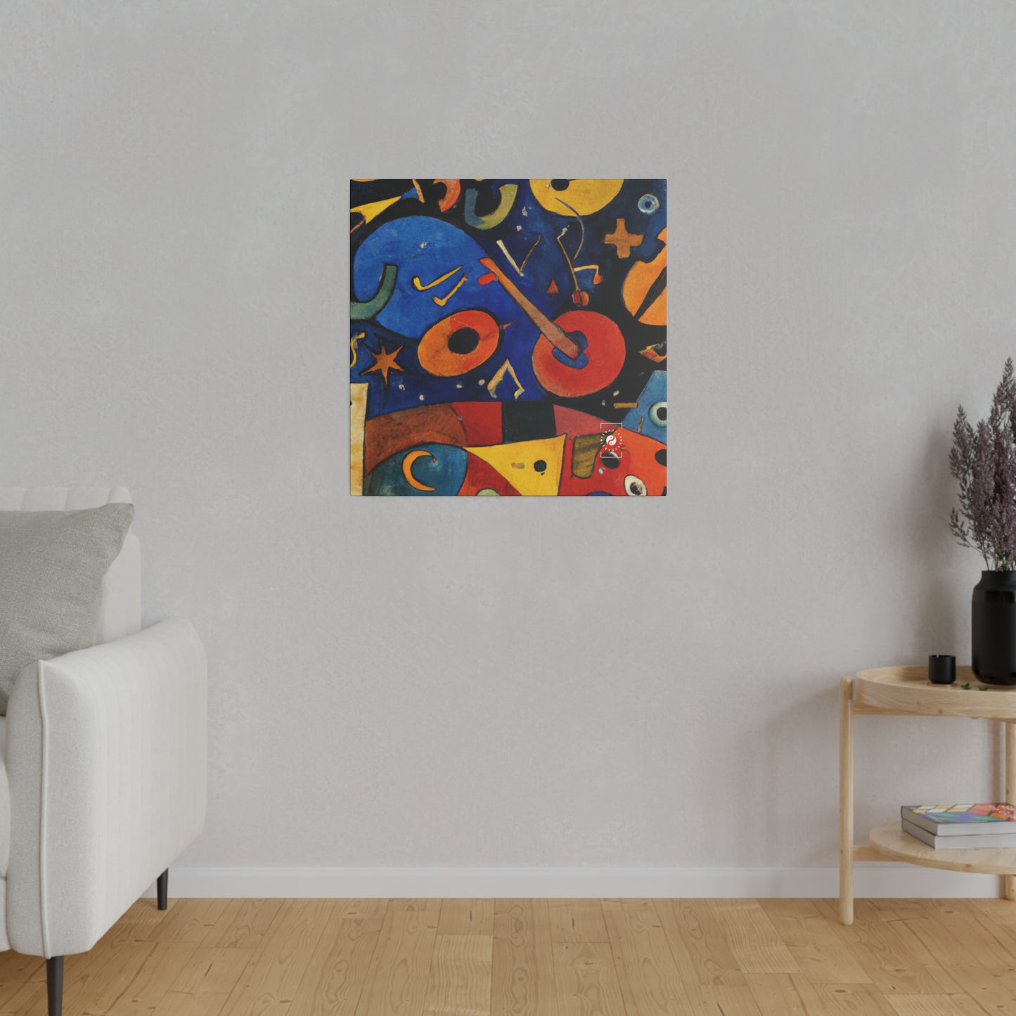 Melodic Abstractions: A Kandinskian Orchestra - Art Print Canvas