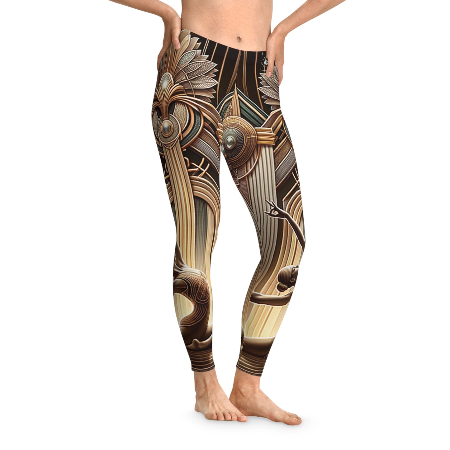 Deco Serenity: A Fusion of Opulence and Zen - Unisex Tights