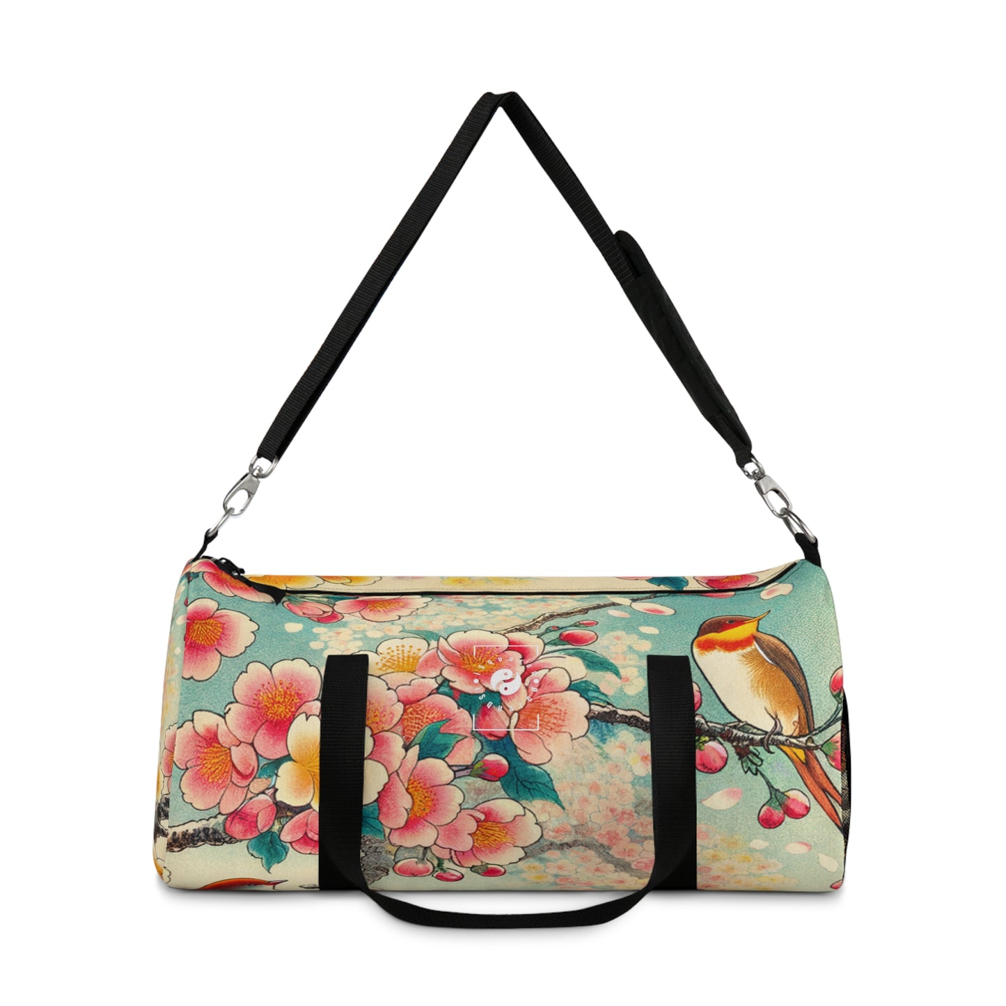 "Verdant Whispers: Sakura Chirping" - Duffle Bag