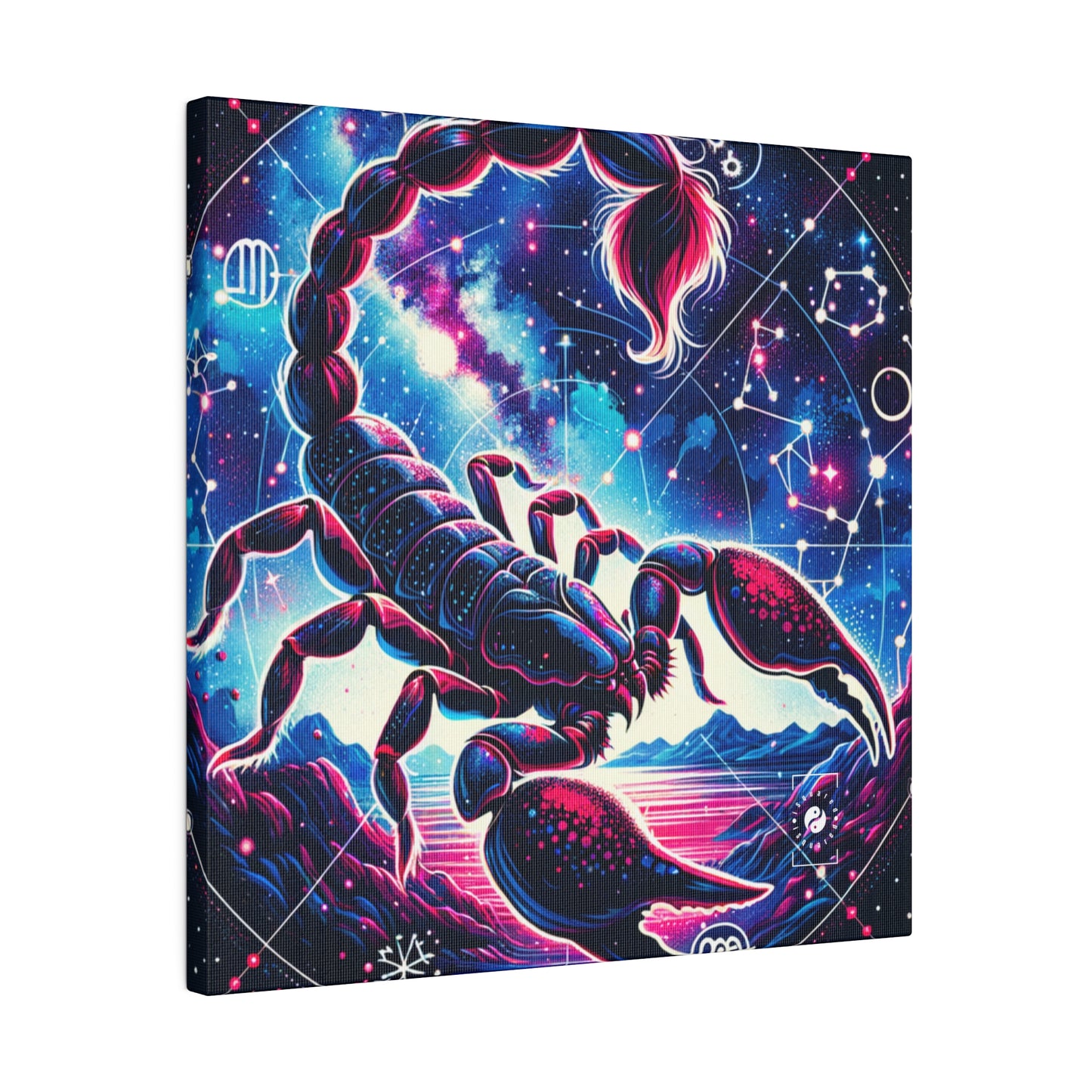 Crimson Scorpio - Art Print Canvas