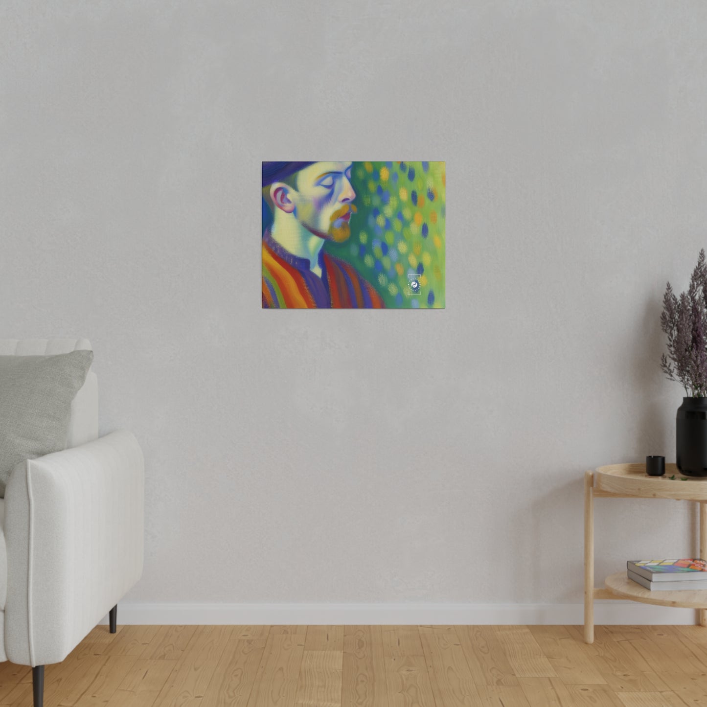 "Serene Resilience: A Frida's Solitude in hues" - Art Print Canvas