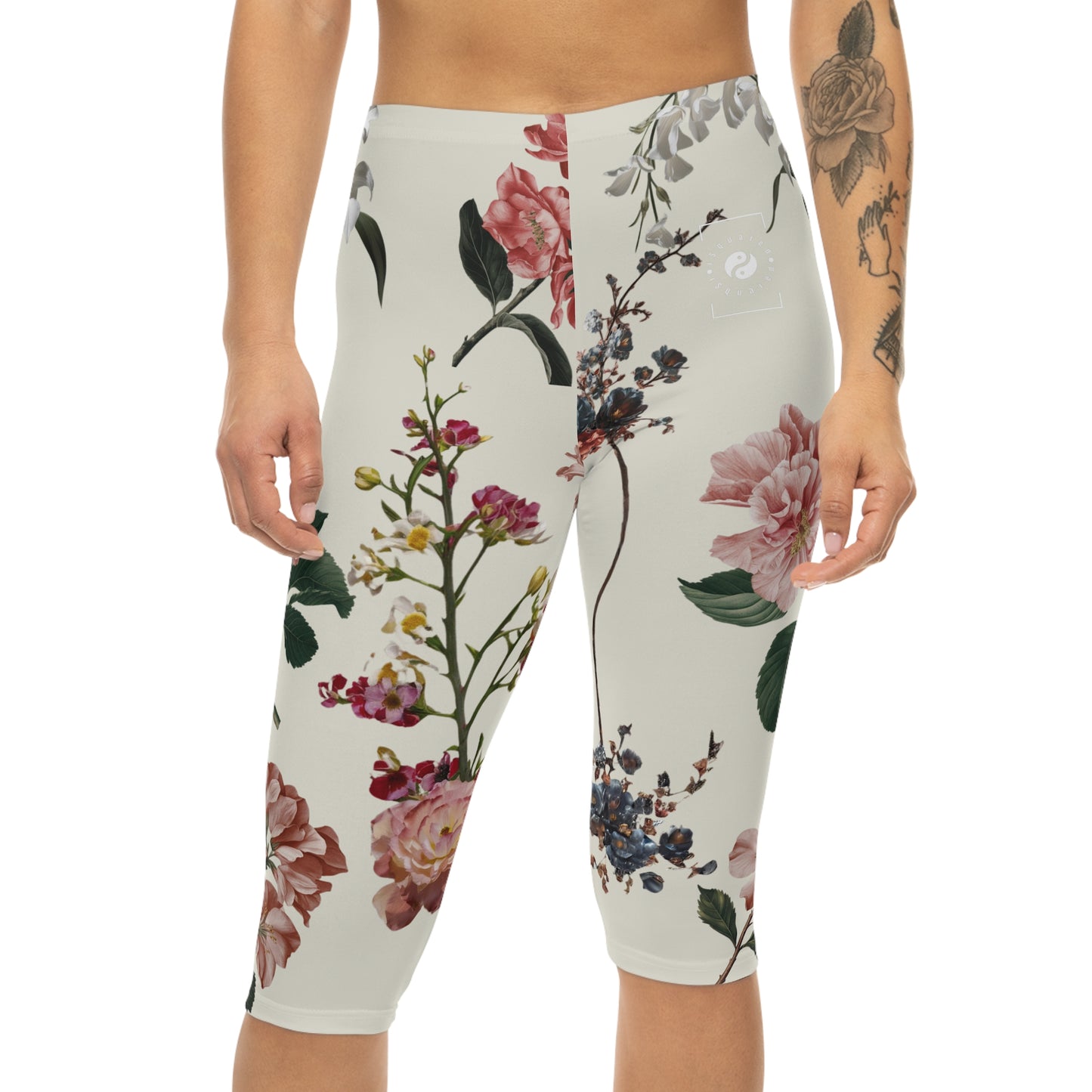 Botanicals on Beige - Capri Shorts