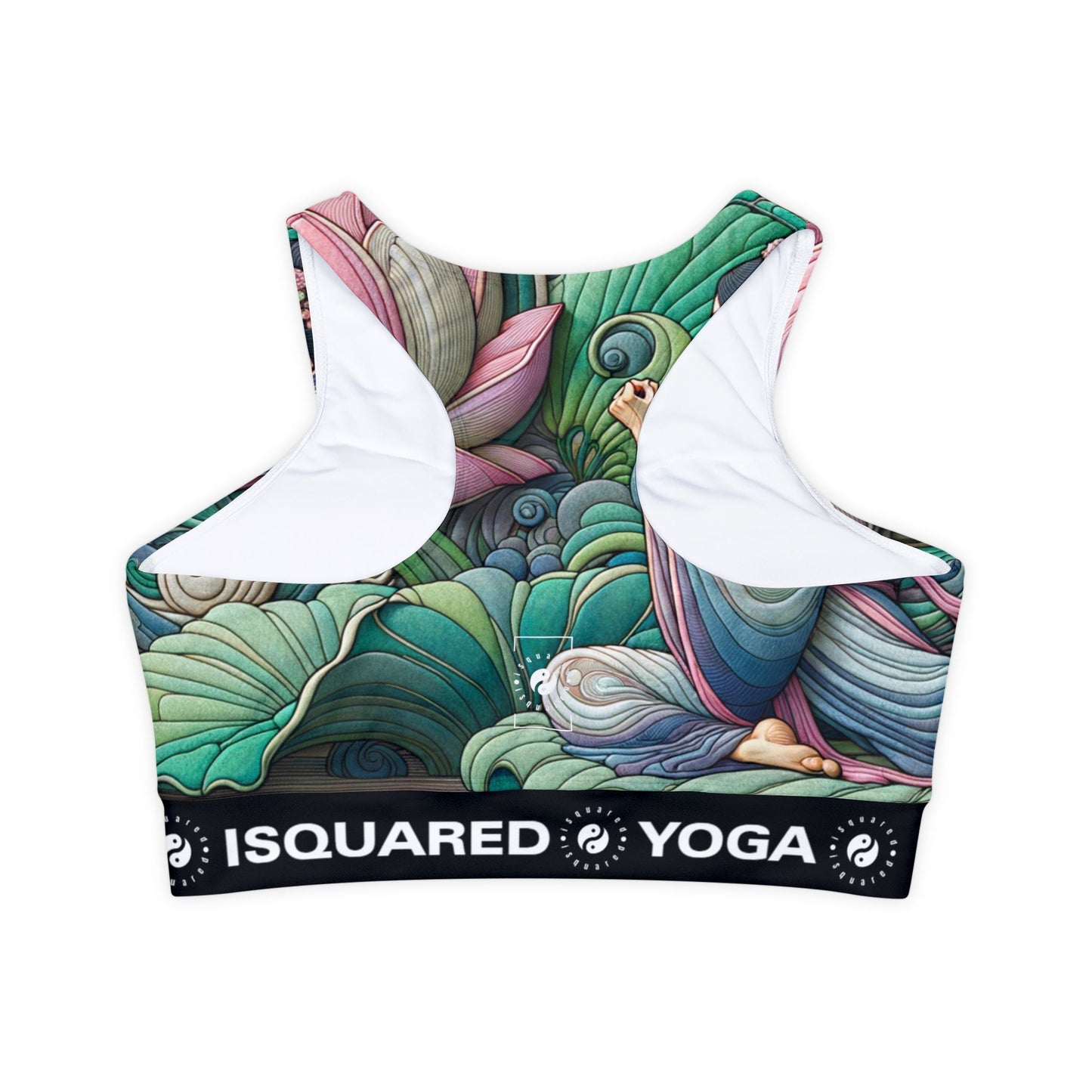 "Lotus Echo Serenity" - Lined & Padded Sports Bra