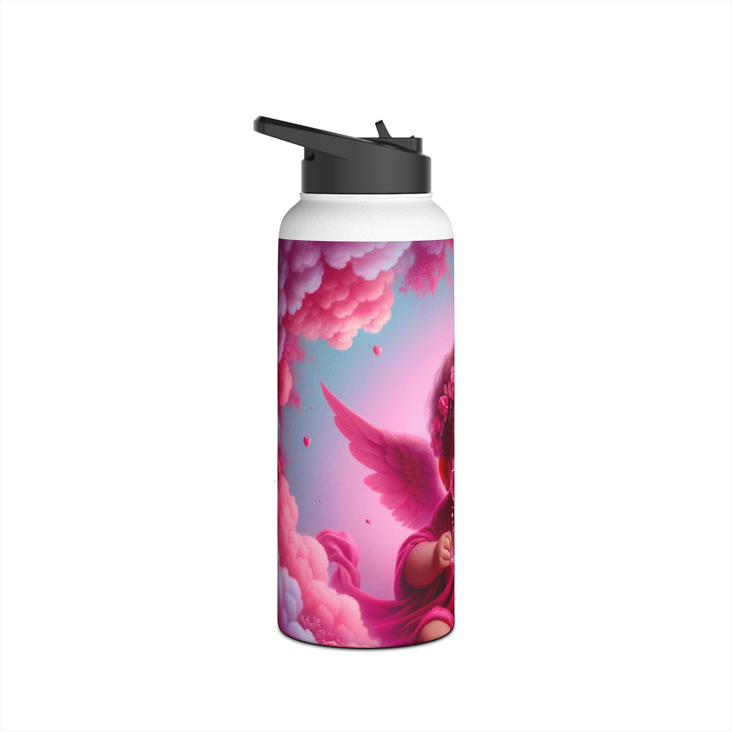 "Bold Blush: A Cupid's Love Affair" - Water Bottle