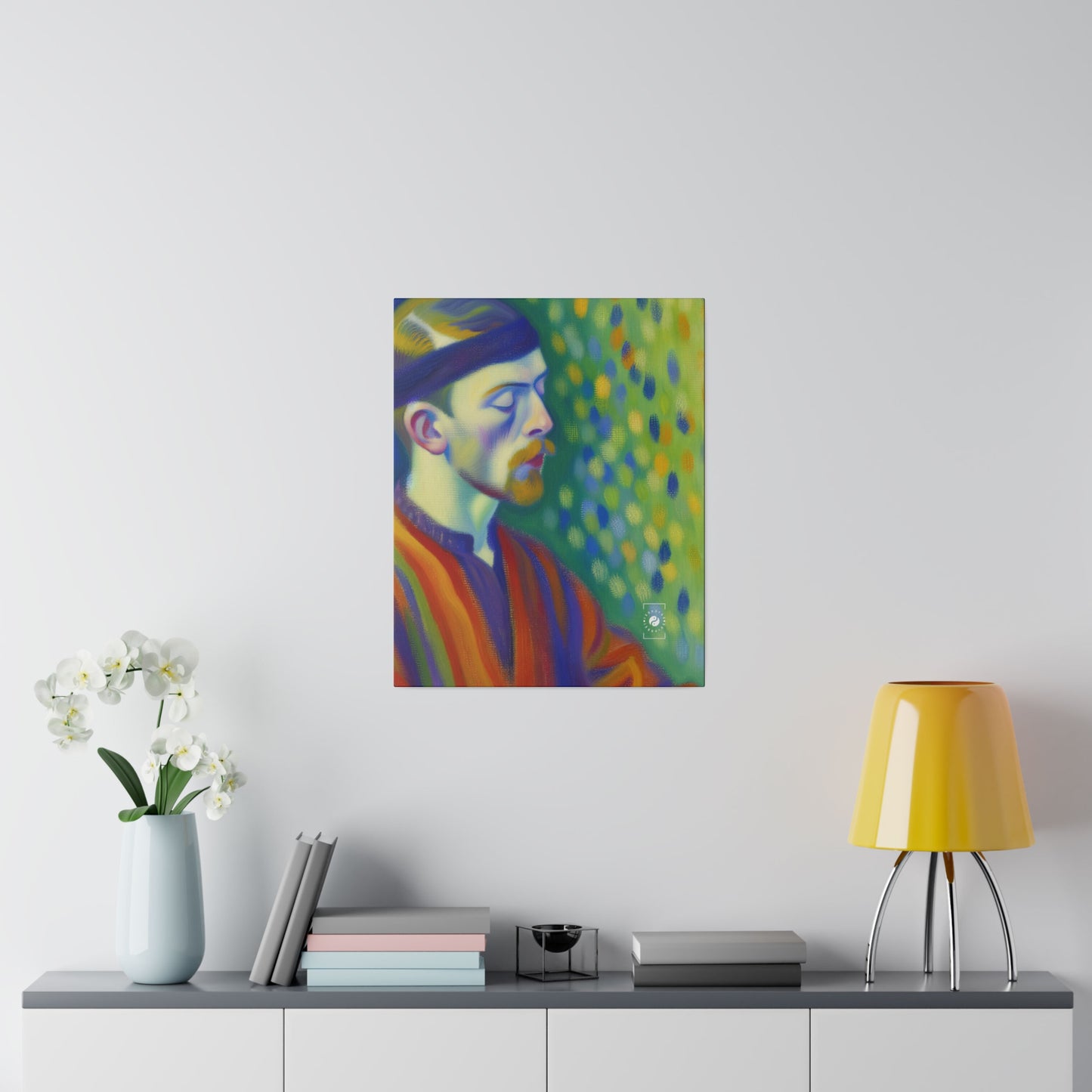 "Serene Resilience: A Frida's Solitude in hues" - Art Print Canvas