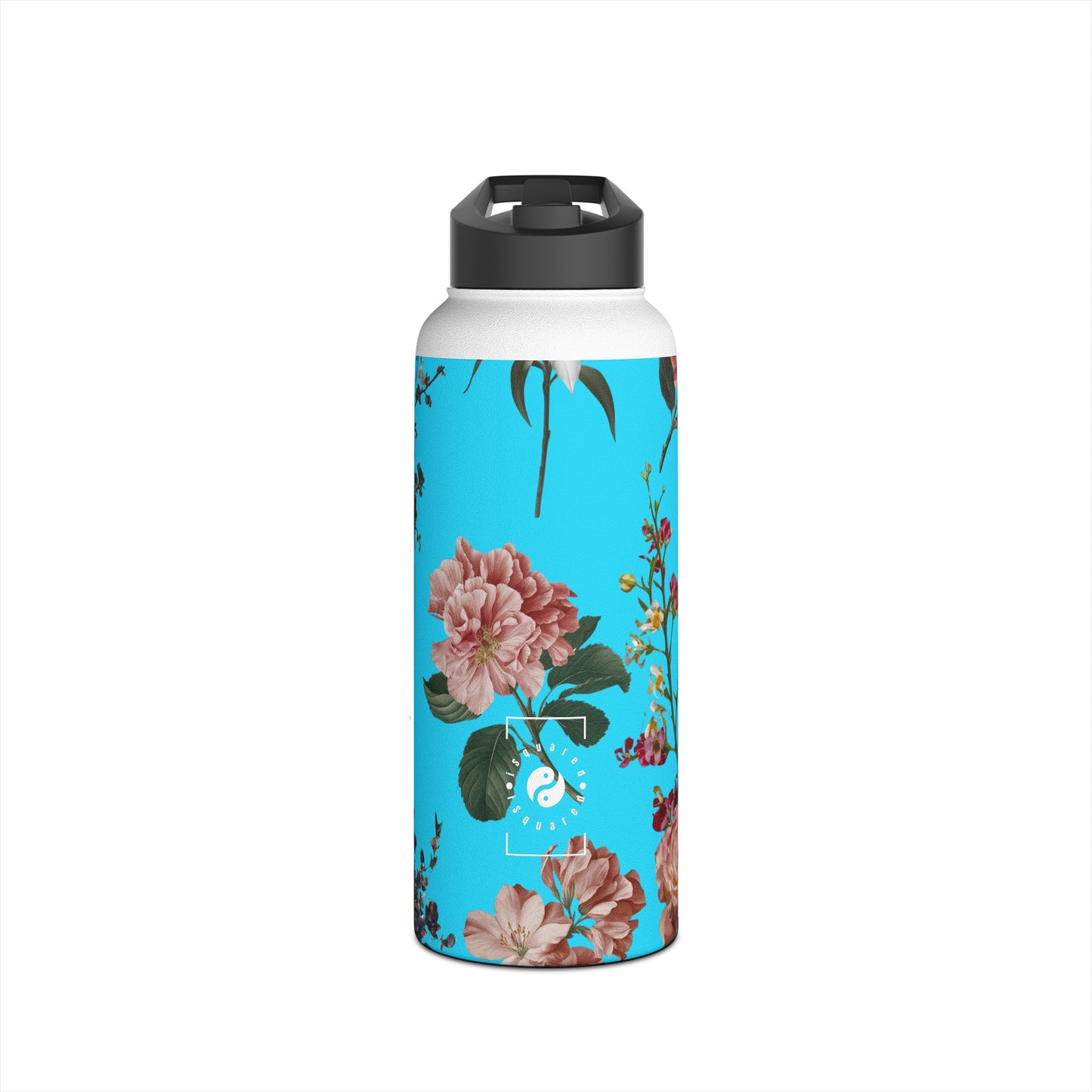 Botanicals on Azure - Water Bottle