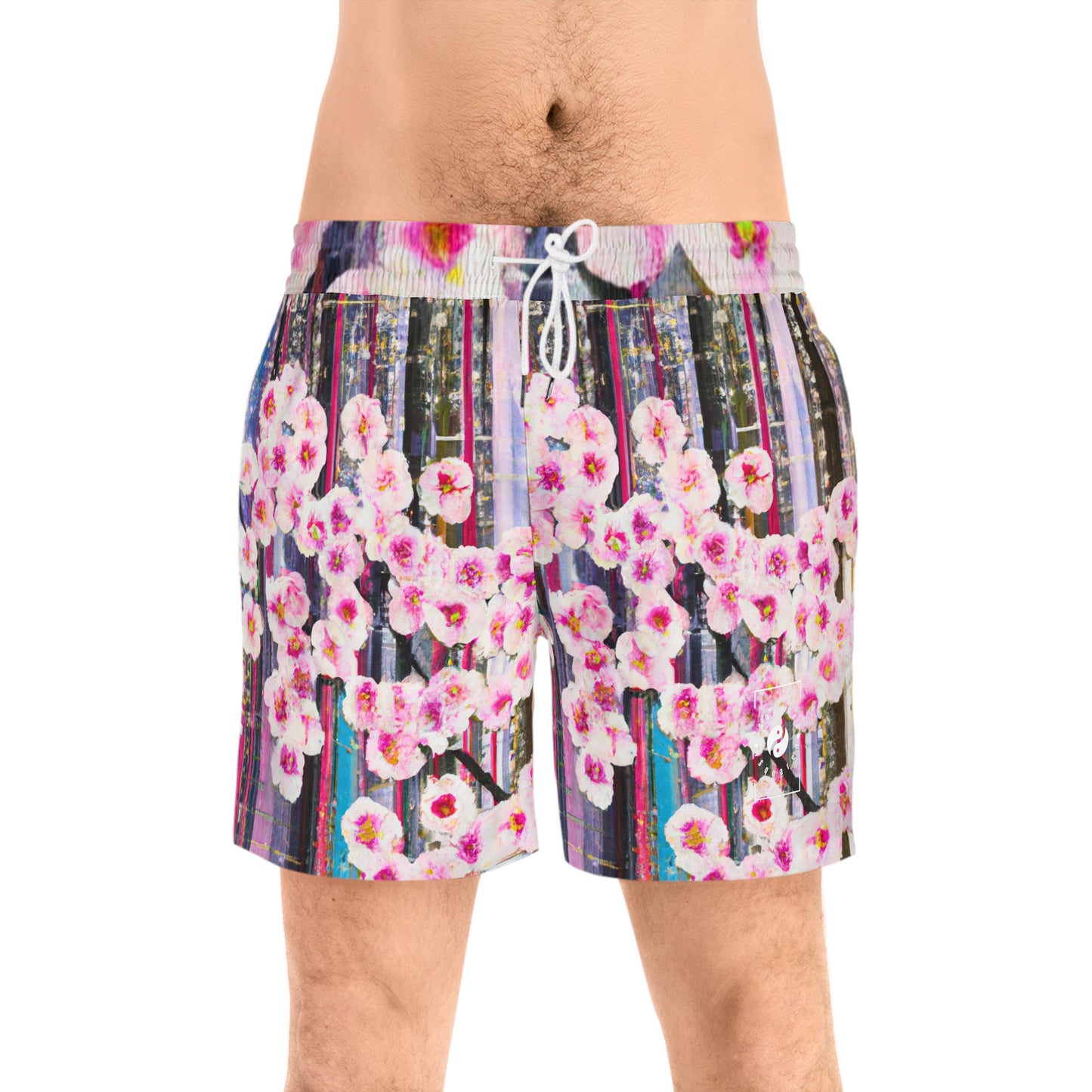 Abstract Bloom 05 - Swim Shorts (Mid-Length) for Men