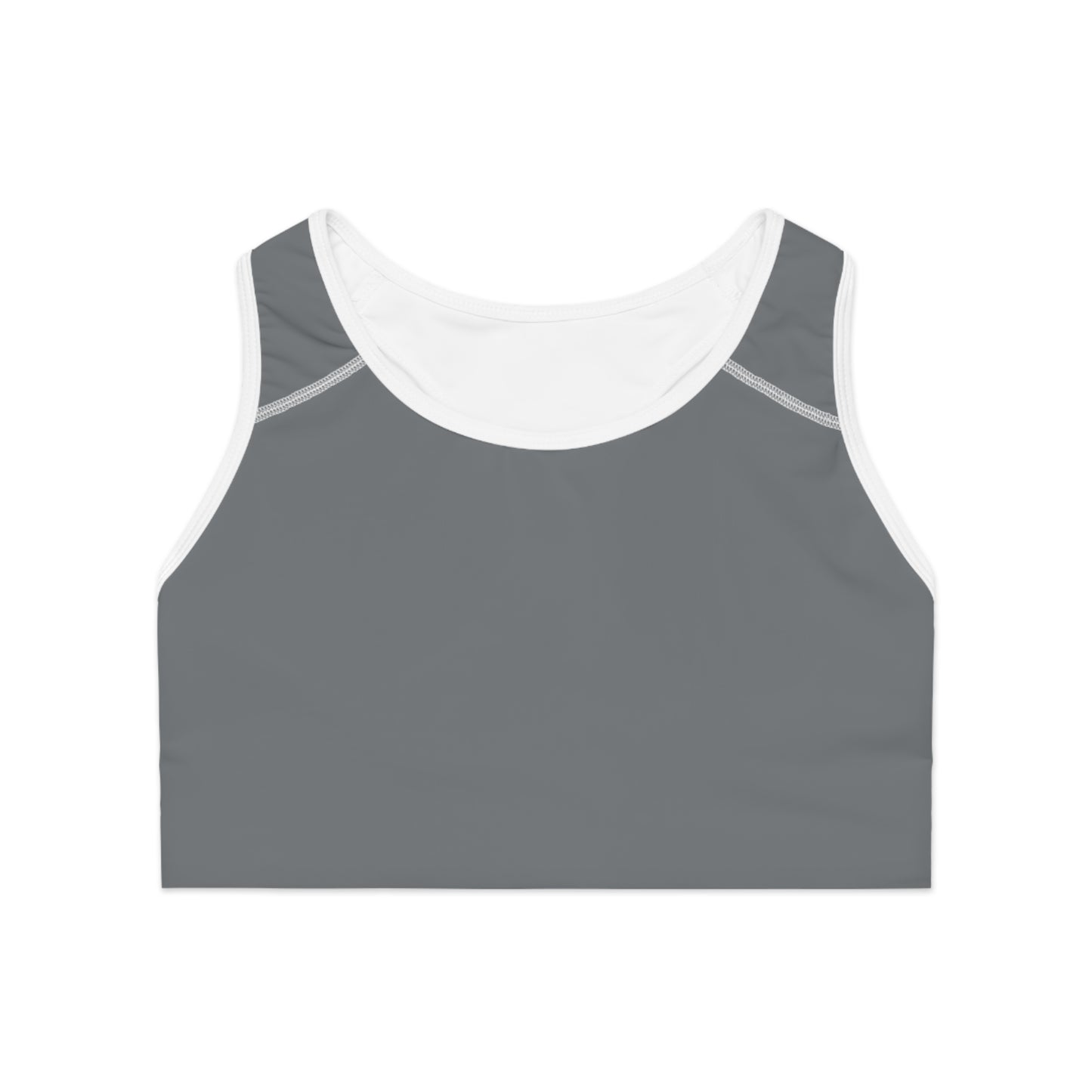 #777B7E Steel Grey - High Performance Sports Bra