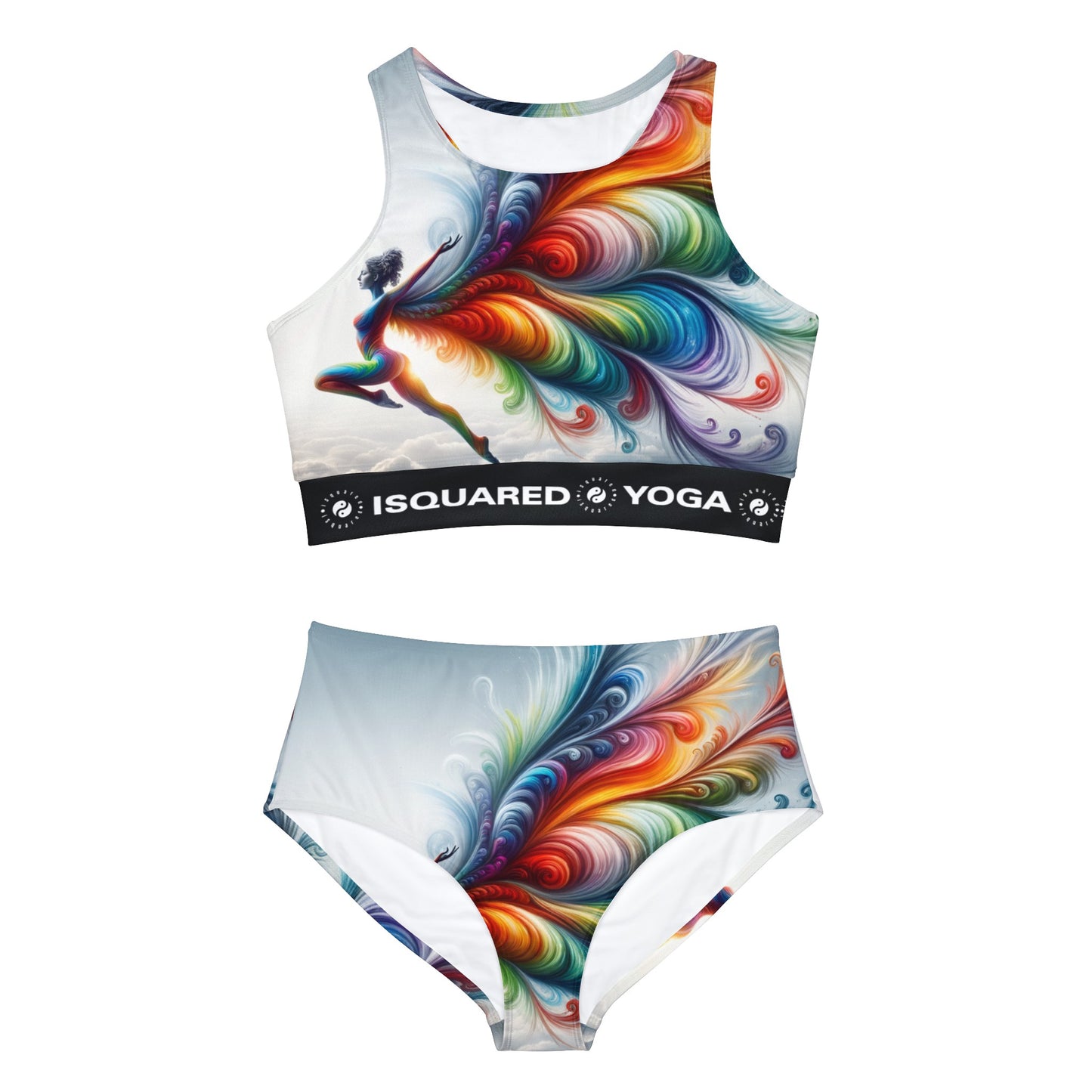 "Yogini's Rainbow Flight" - Hot Yoga Bikini Set