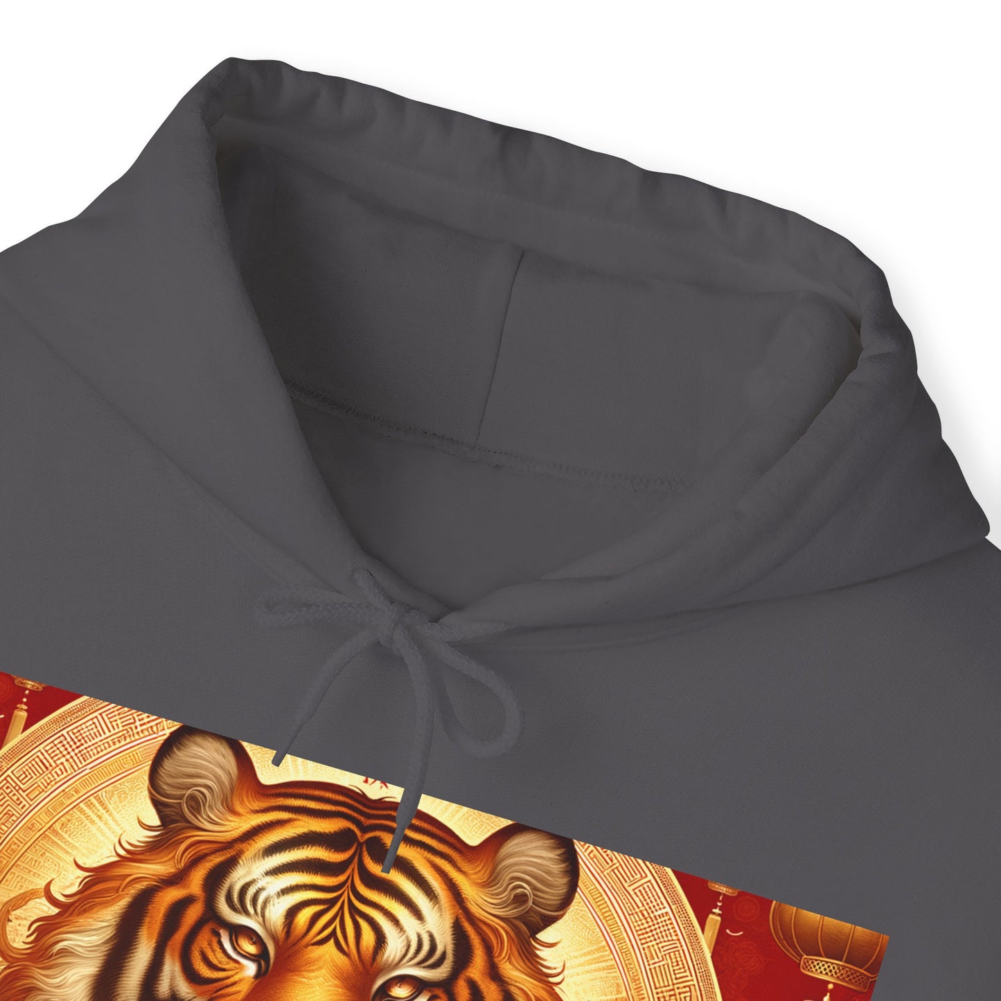 "Golden Majesty: Ascension of the Lunar Tiger" - Hoodie