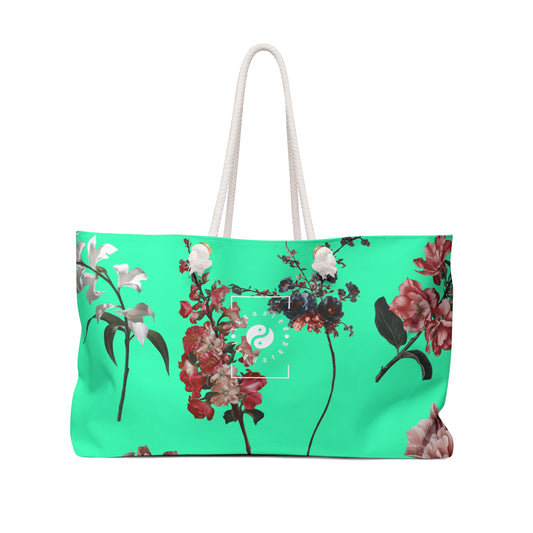 Botanicals on Turquoise - Casual Yoga Bag