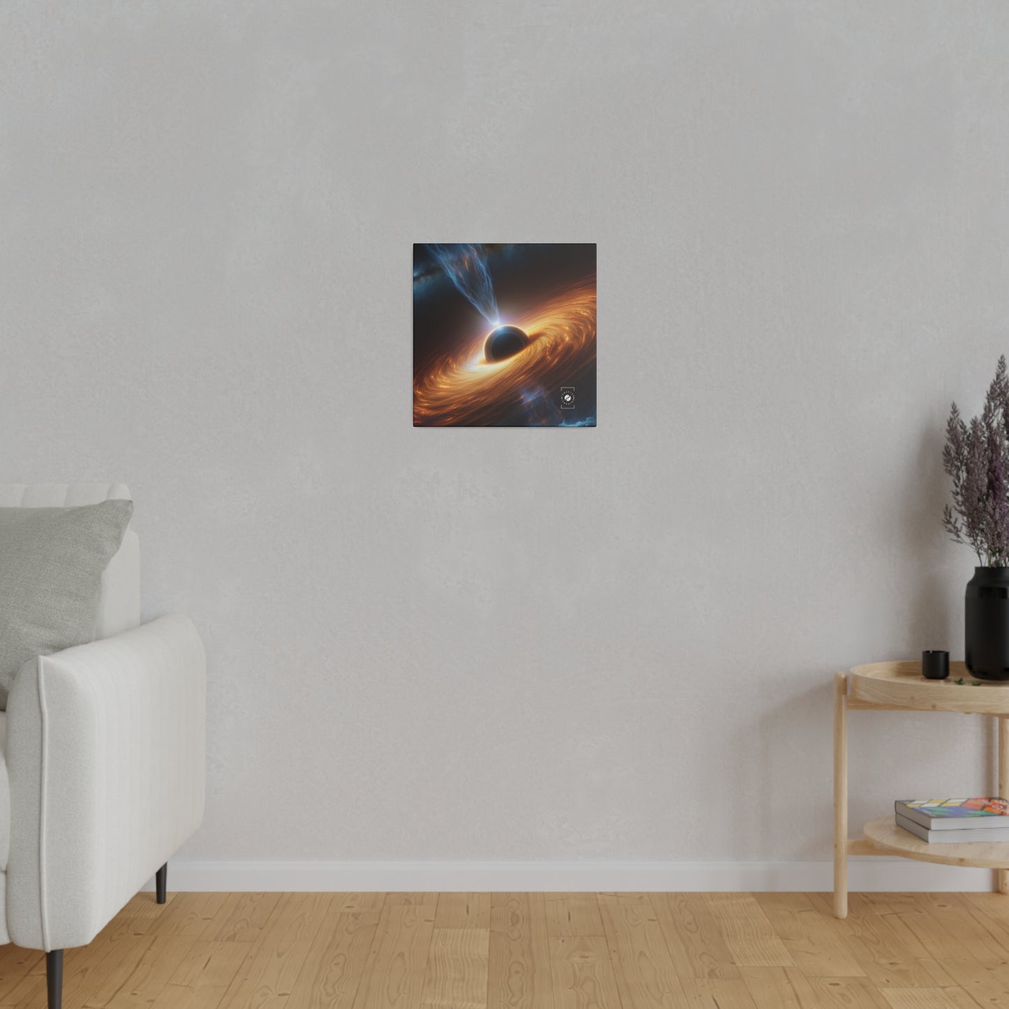 "Discs of Illumination: Black Hole Reverie" - Art Print Canvas