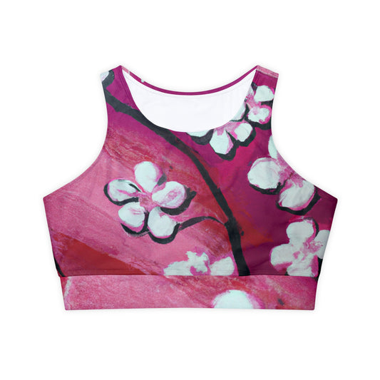 Ephemeral Blossom - Lined & Padded Sports Bra