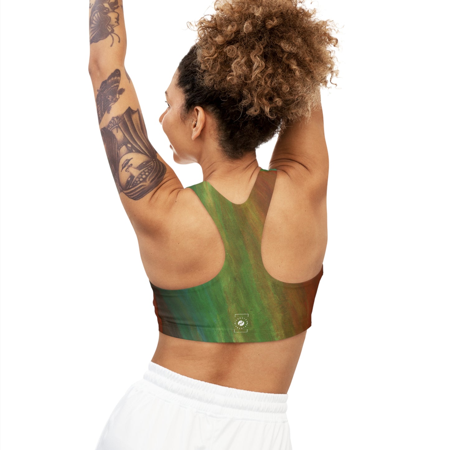 Subtle Rainbow Mood - Seamless Sports Bra