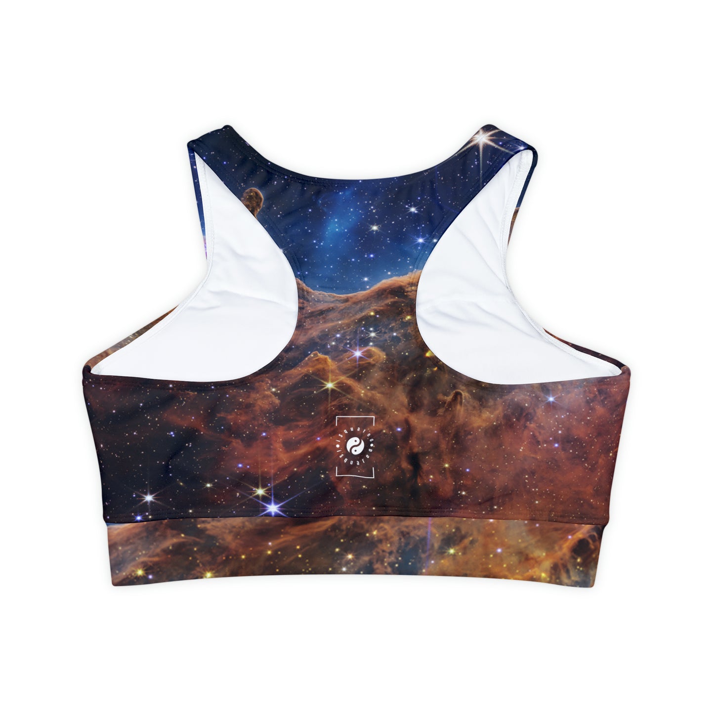 “Cosmic Cliffs” in the Carina Nebula (NIRCam Image) - JWST Collection - Lined & Padded Sports Bra