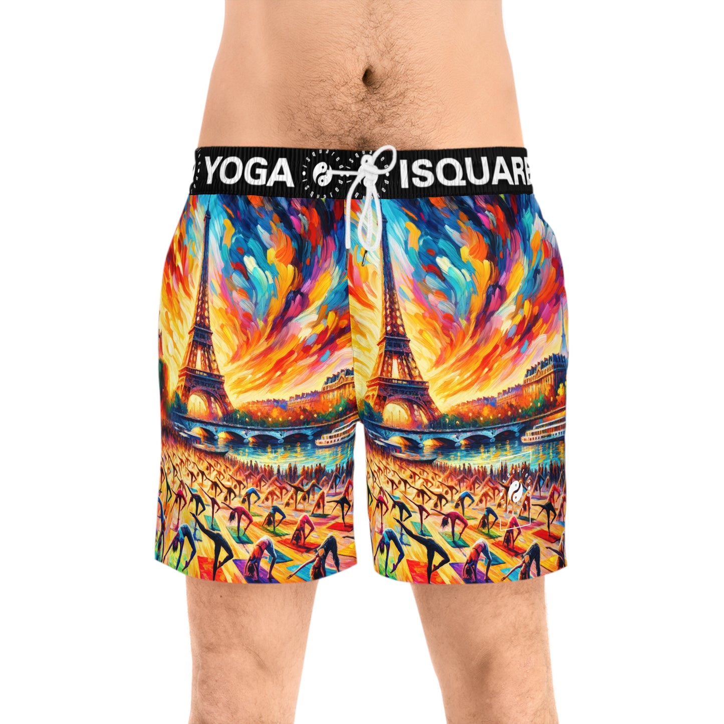 Parisian Yoga Chic - Swim Shorts (Mid-Length) for Men