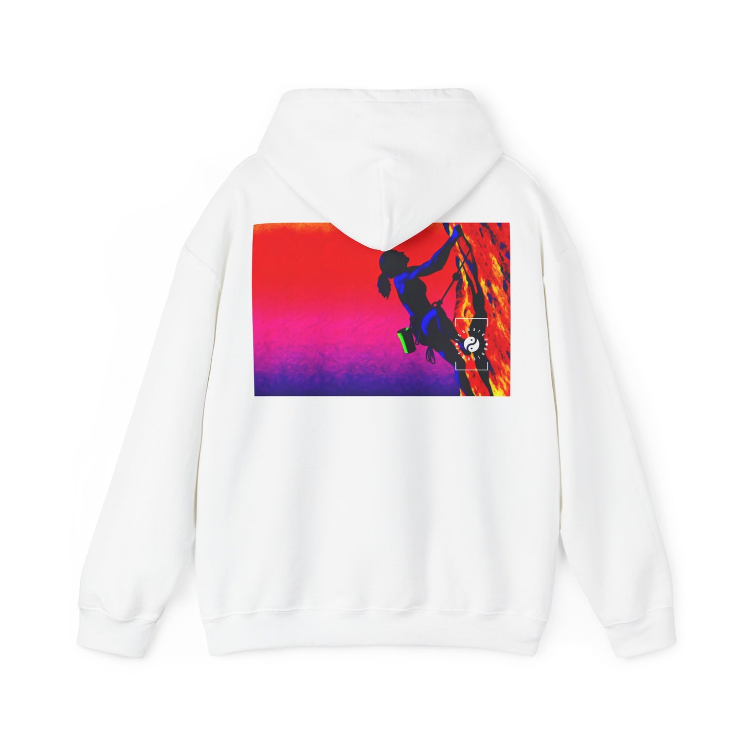 "Technicolour Ascent: The Digital Highline" - Hoodie