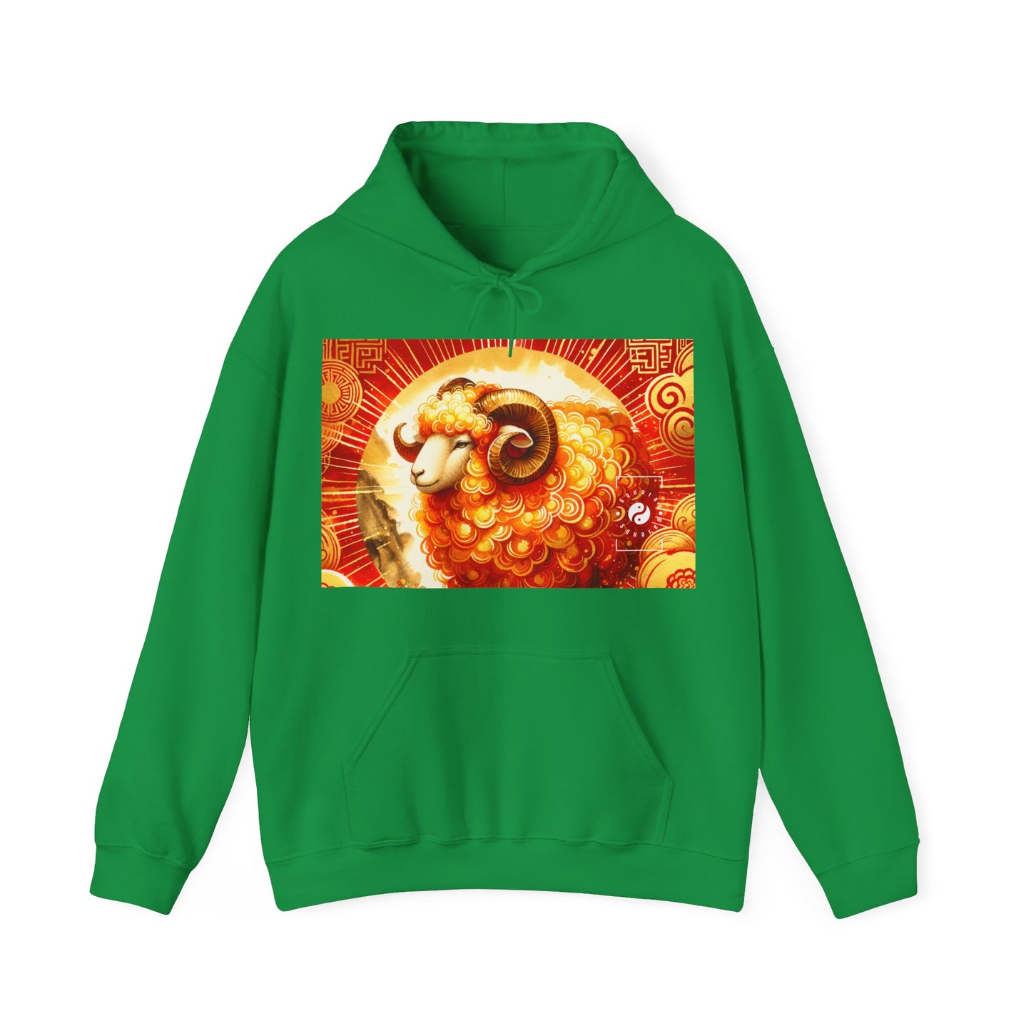 "Auspicious Gold of Divine Ewe: A Lunar New Year Revelry" - Hoodie