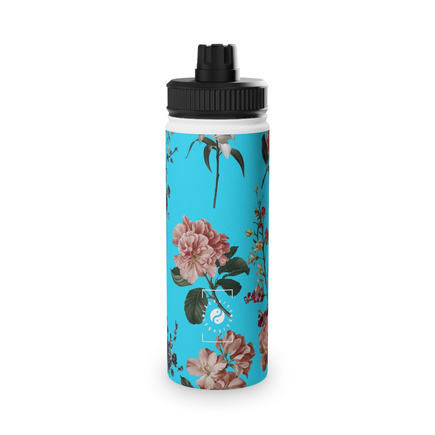 Botanicals on Azure - Sports Water Bottle