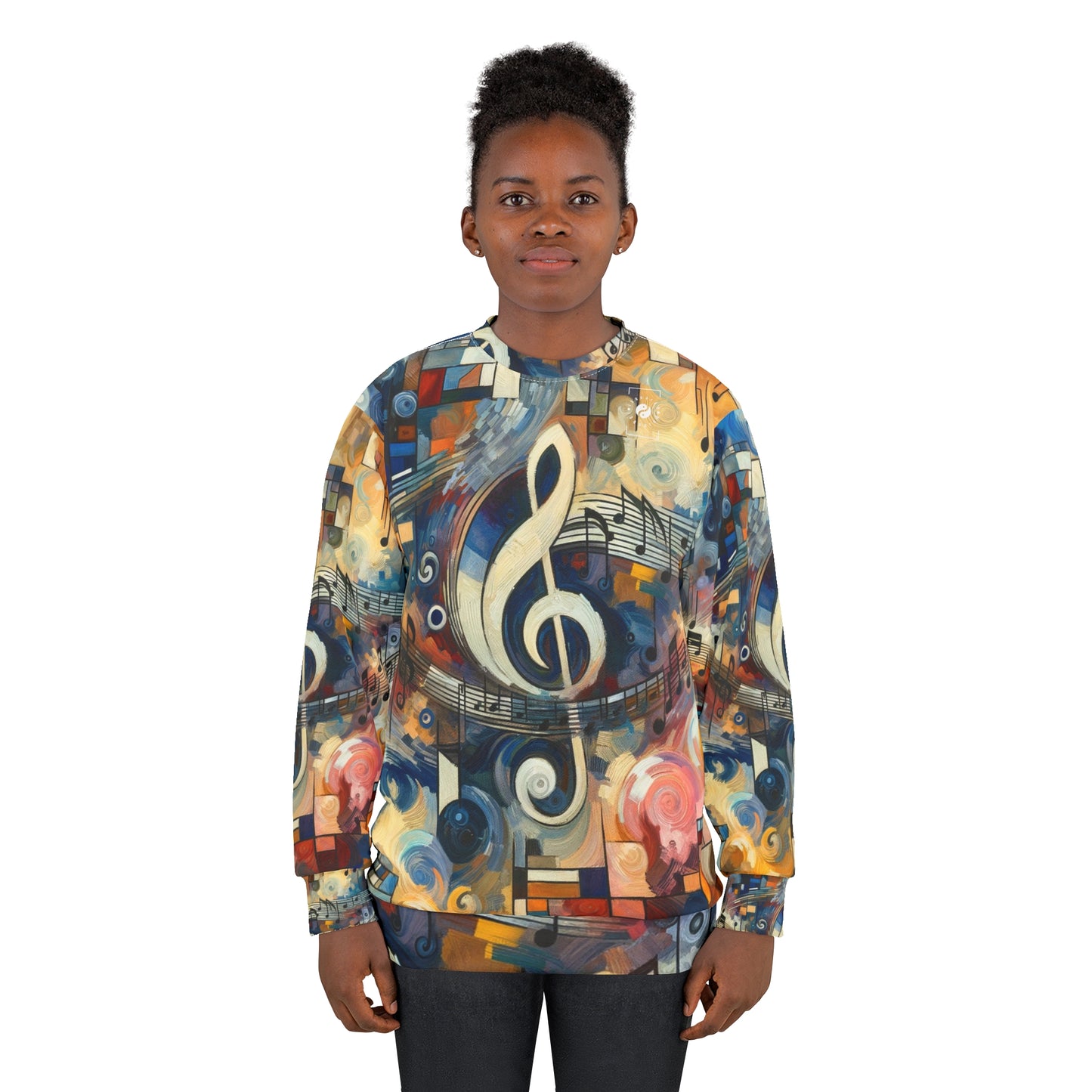 « Abstraction mélodique : la Symphonie de Kandinsky » - Sweat-shirt unisexe