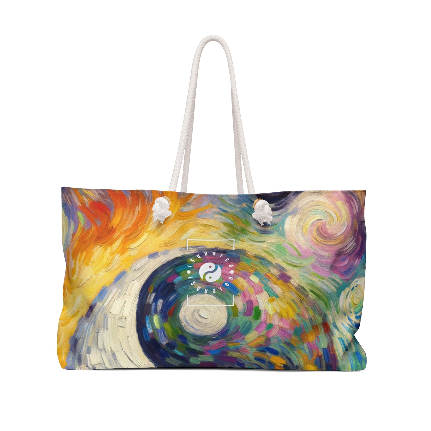 "Spectral Duality: An Impressionist Balance" - Casual Yoga Bag