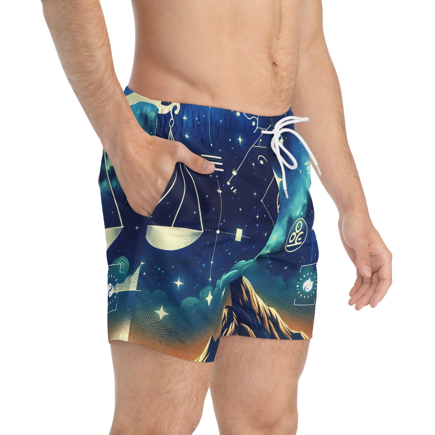 Celestial Libra - Swim Trunks for Men