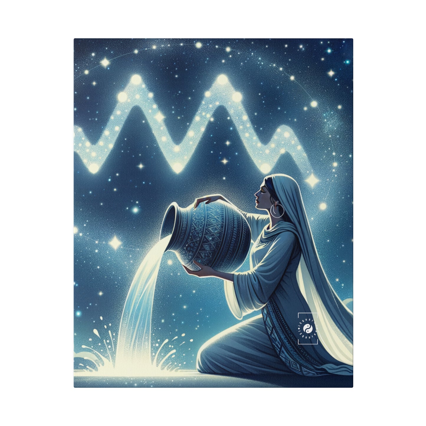 Aquarius Flow - Art Print Canvas