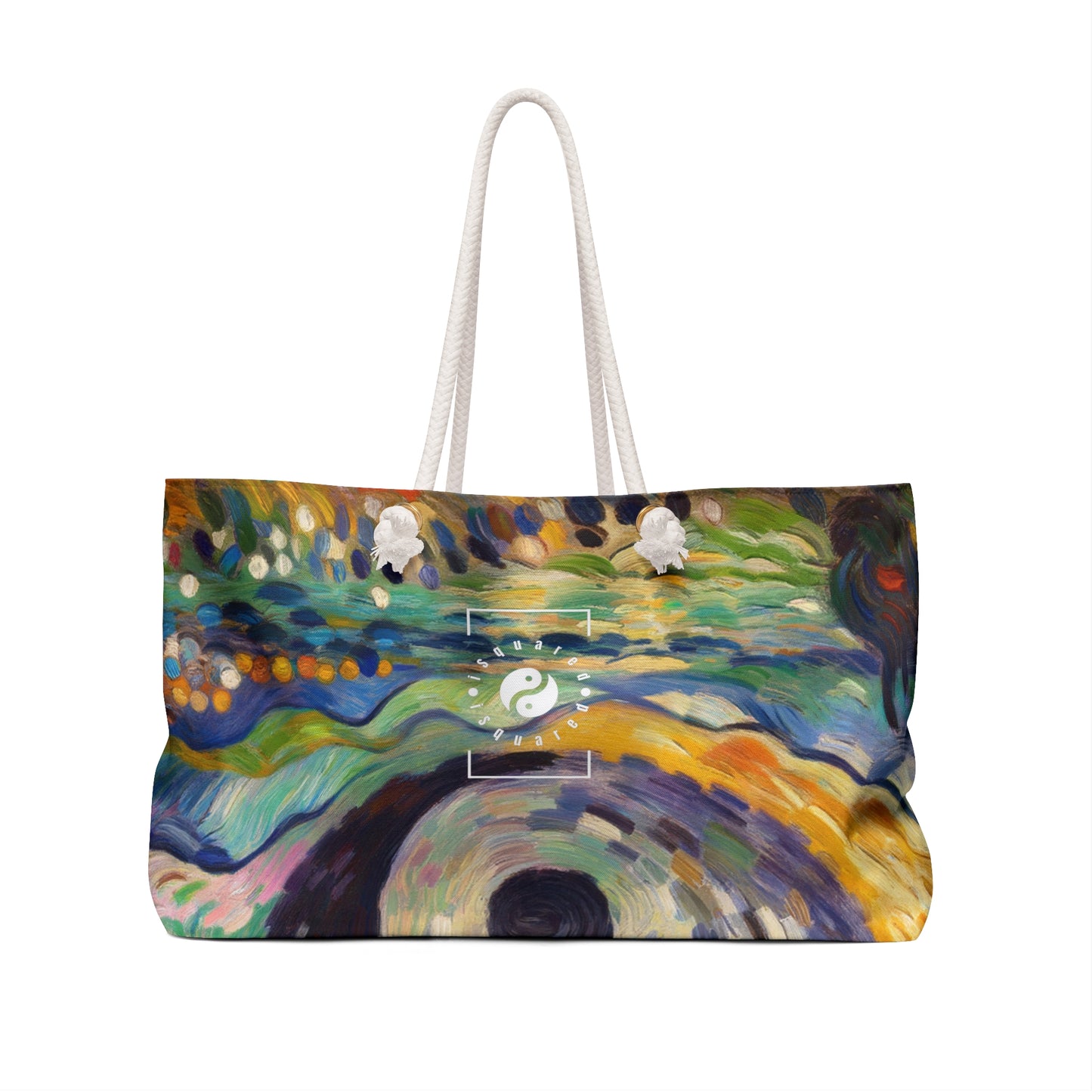 "Spectral Duality: An Impressionist Balance" - Casual Yoga Bag