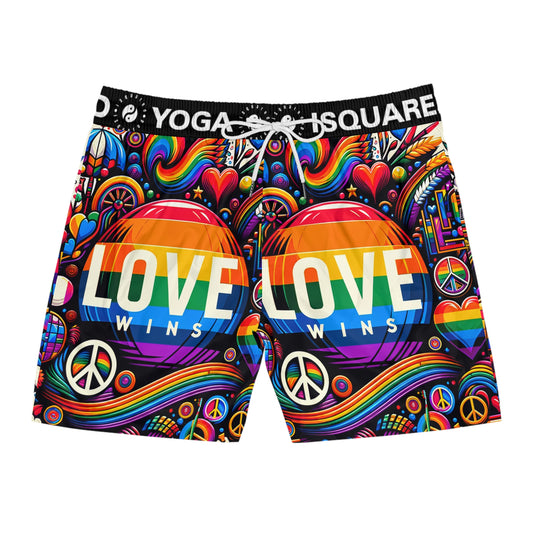 LOVE WINS - Swim Shorts (Mid-Length) for Men