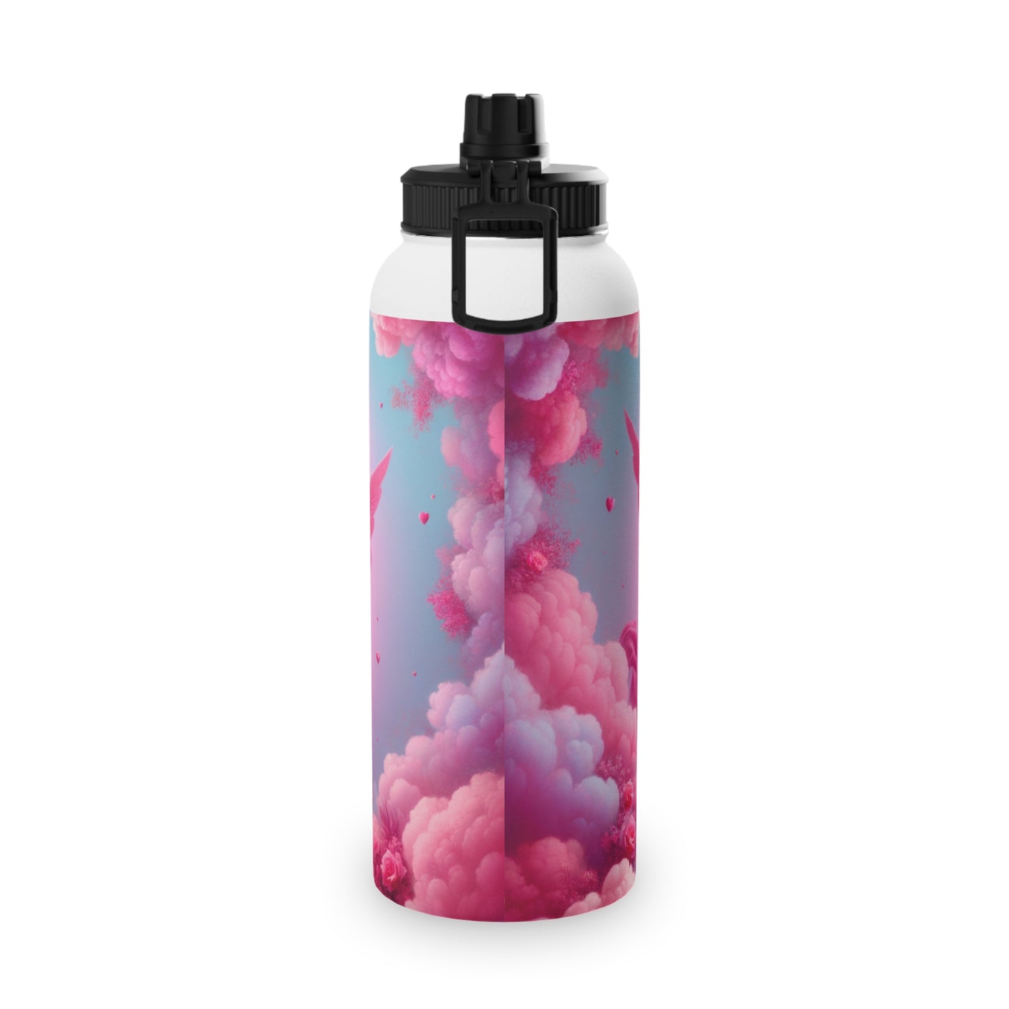 "Bold Blush: A Cupid's Love Affair" - Sports Water Bottle