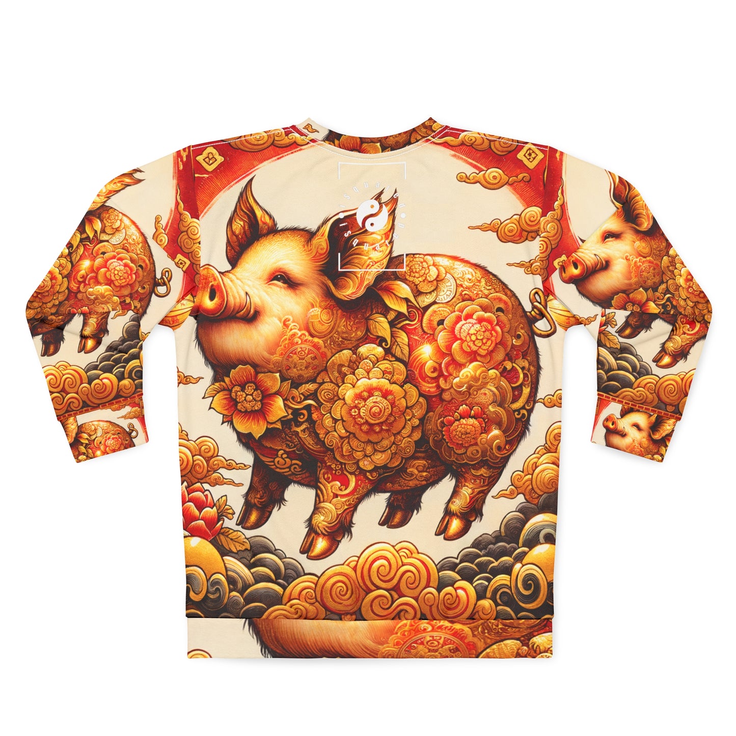 "Golden Prosperity: The Divine Swine Celebration" - Unisex Sweatshirt