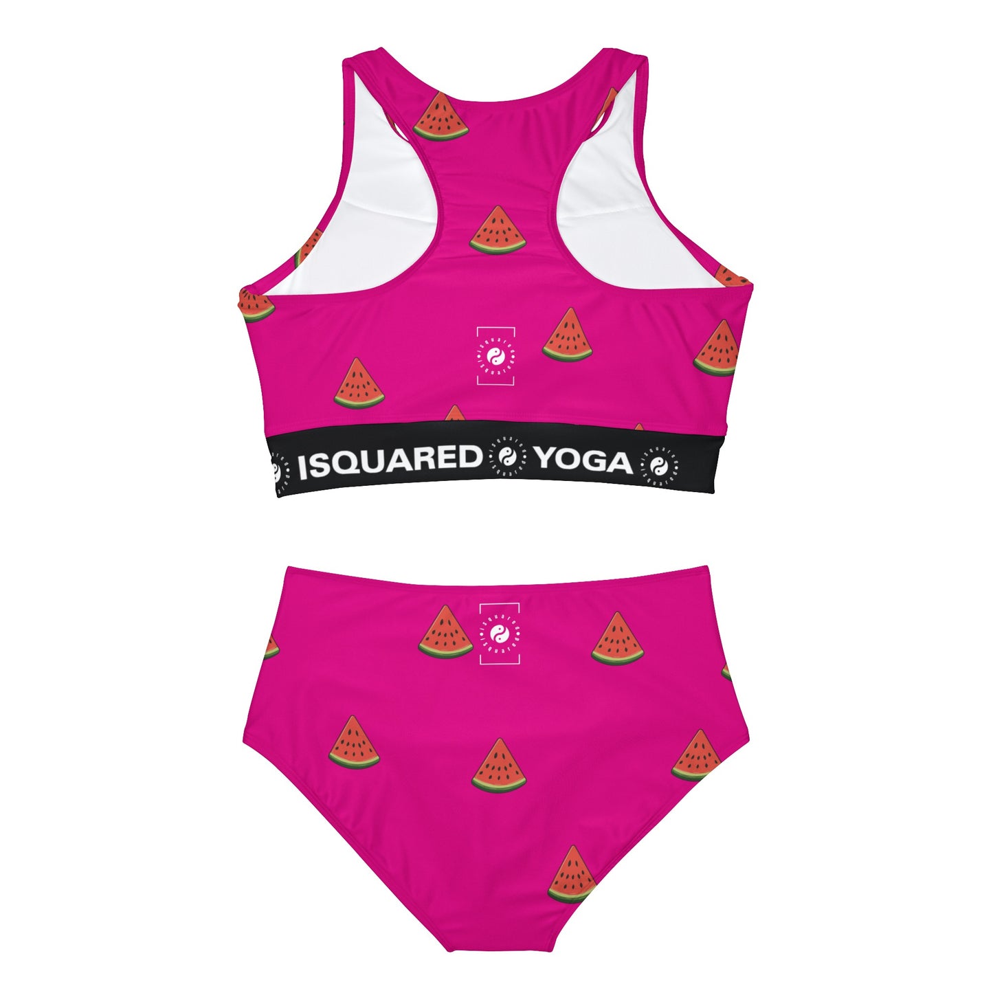 #DF0086 Pink + Watermelon - Hot Yoga Bikini Set